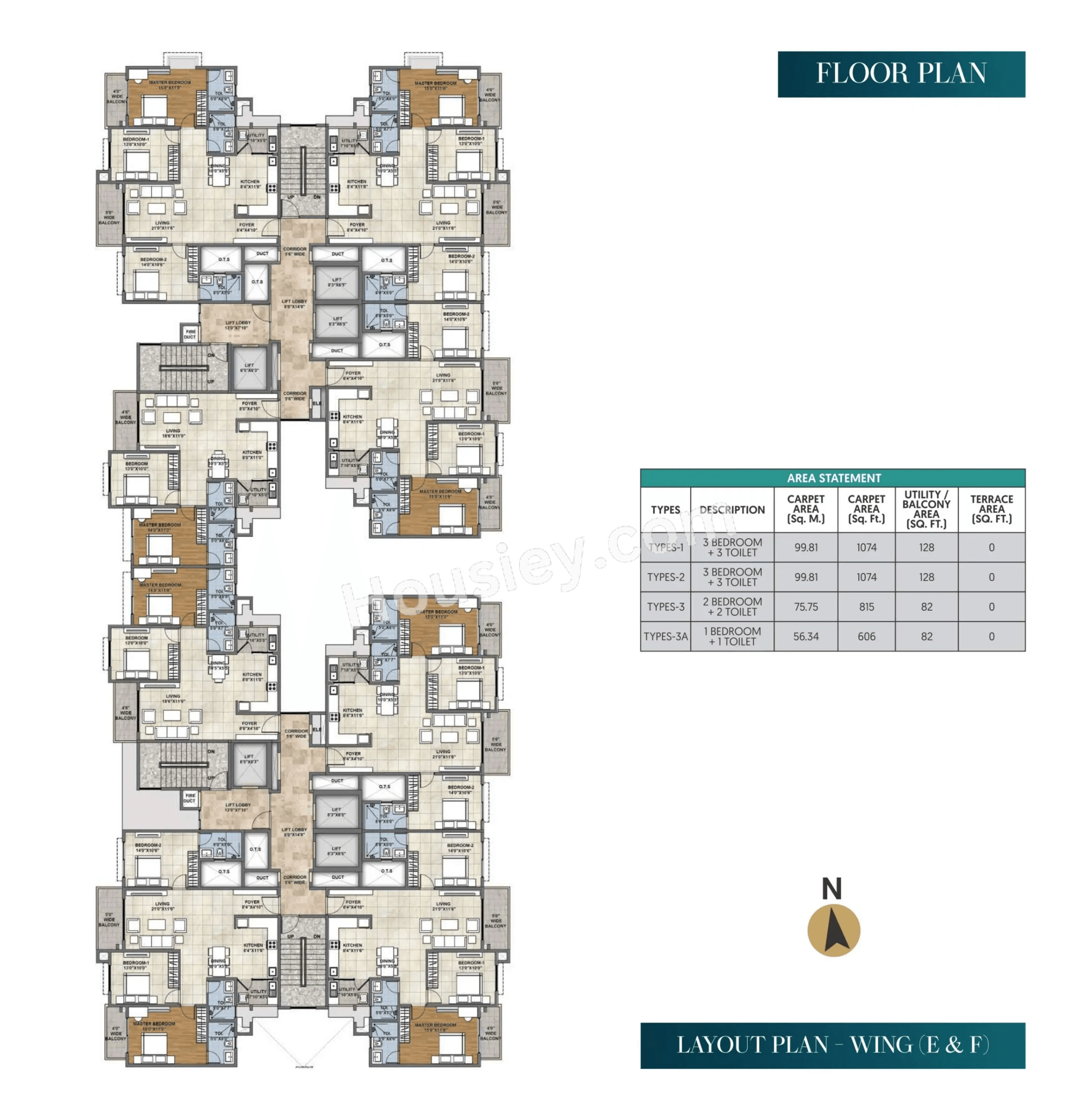 Ajmera Marina Floor plan 1