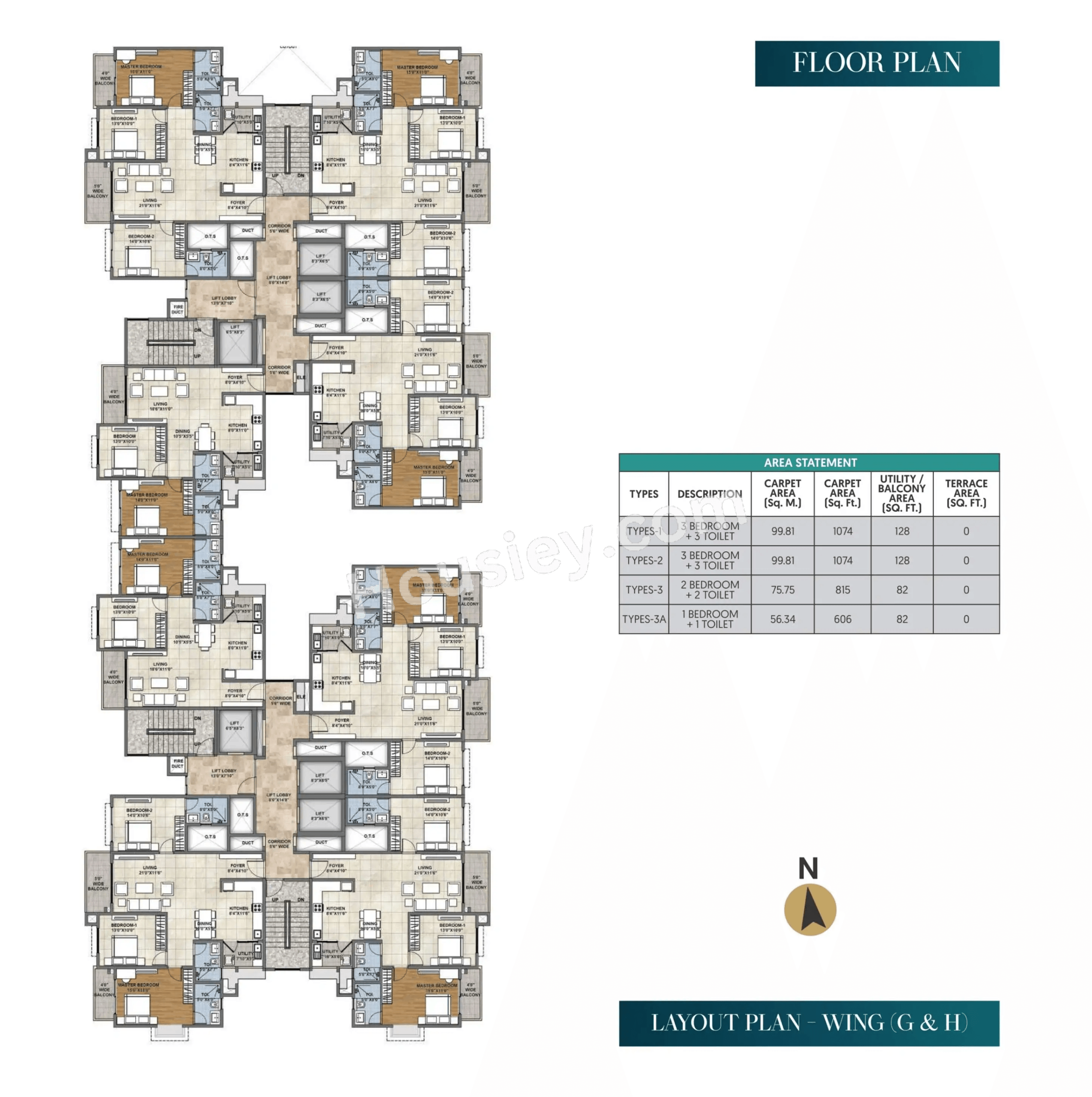 Ajmera Marina Floor plan 2