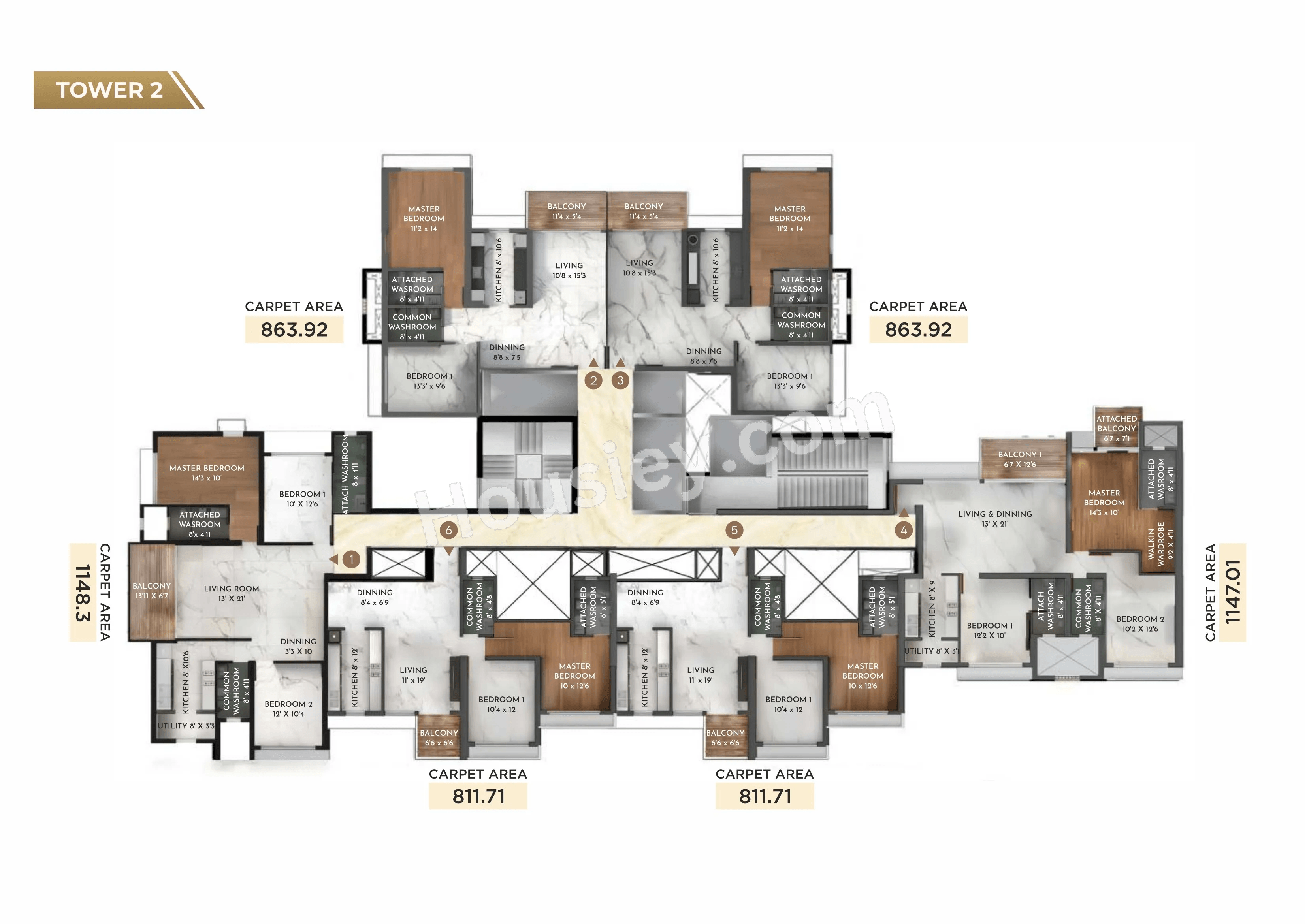 Ajwani Prissa Pratham Floor plan 1