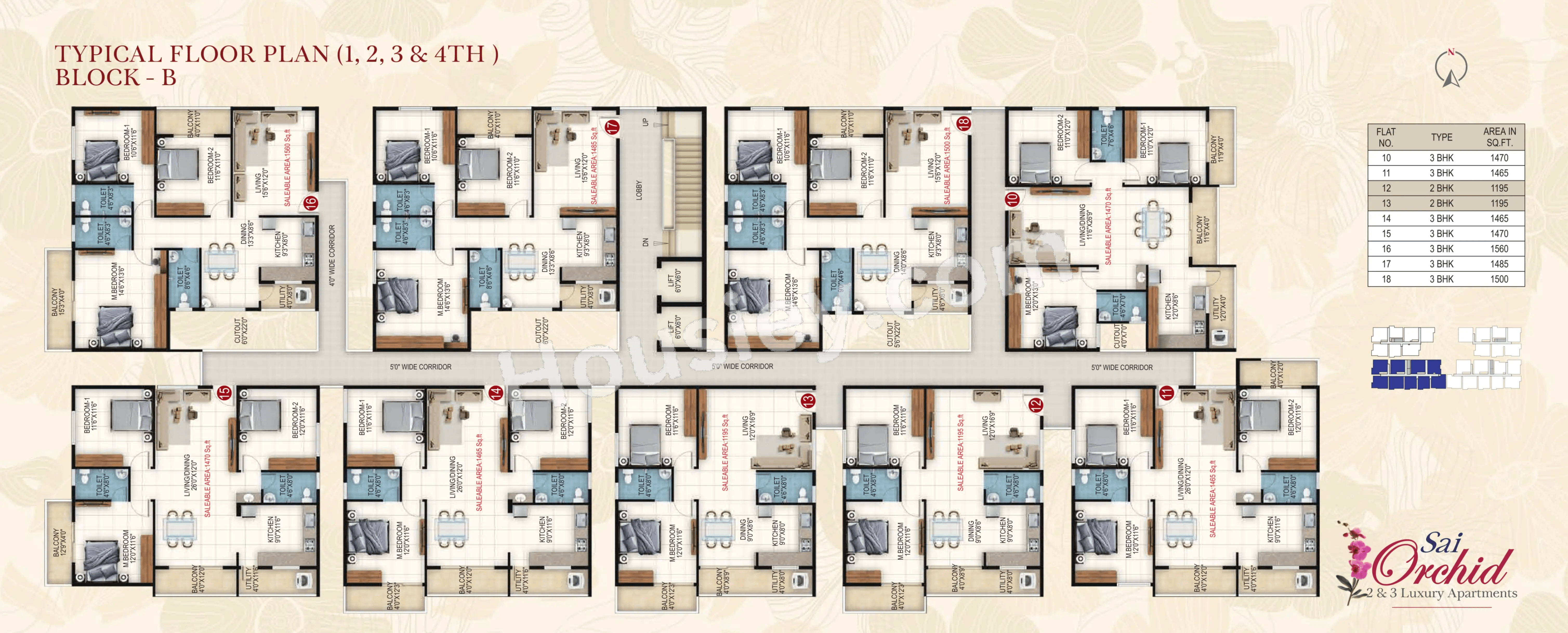 Akshaya Sai Orchid Floor plan 2