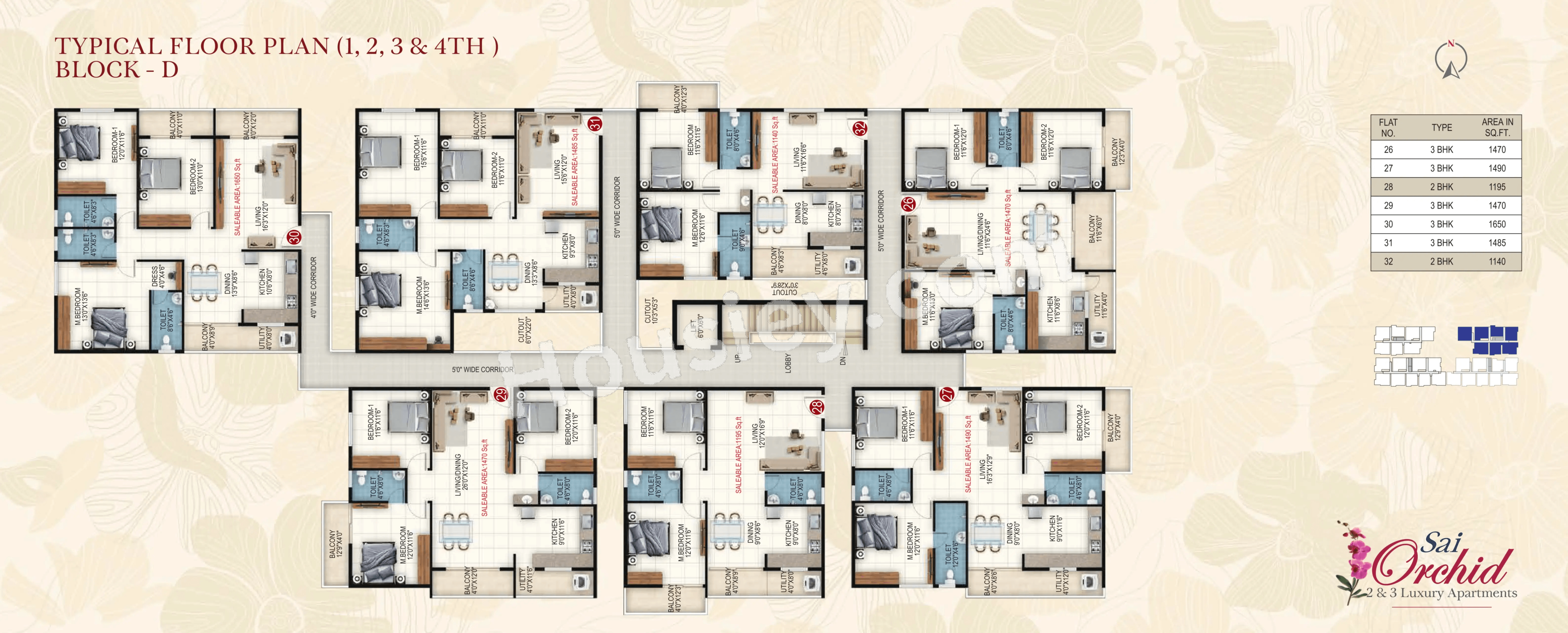 Akshaya Sai Orchid Floor plan 4