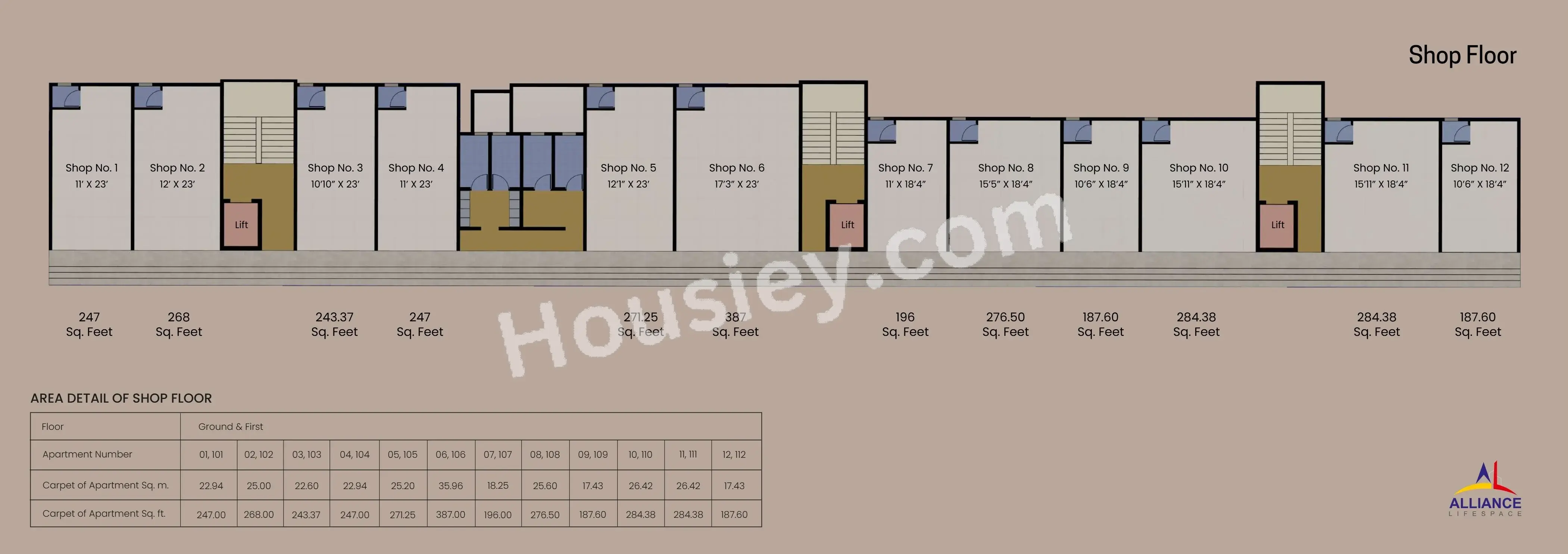 Alliance Marina Heights Floor plan 1