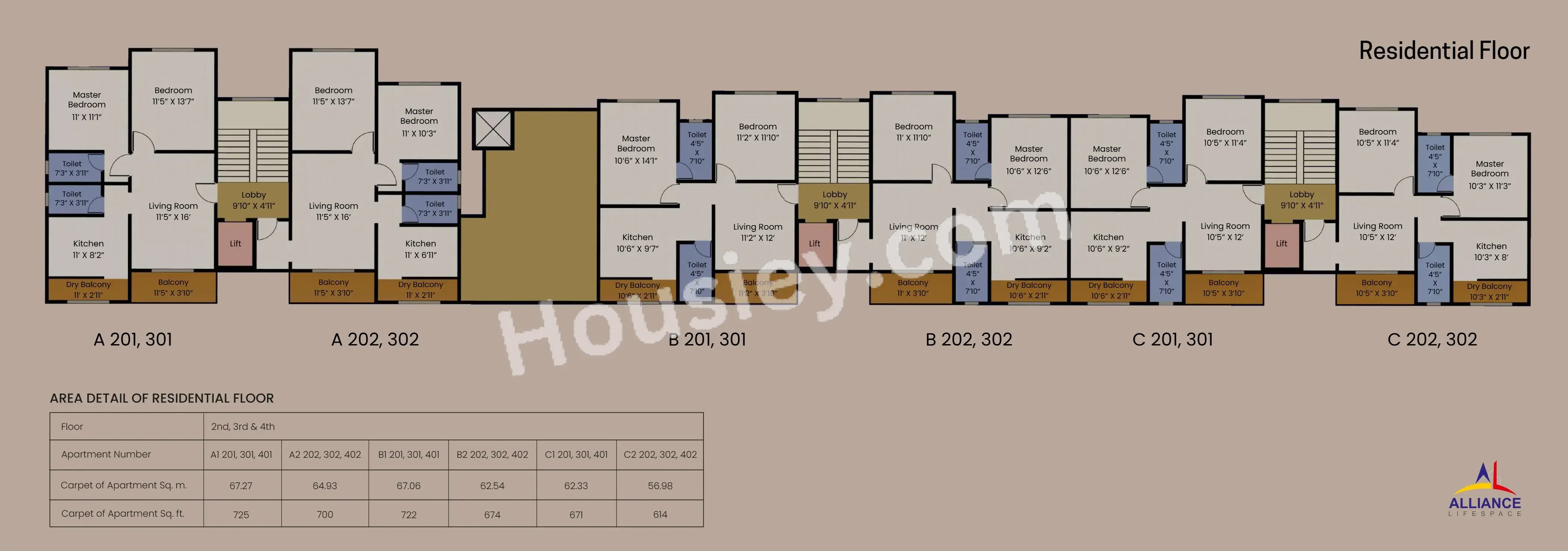 Alliance Marina Heights Floor plan 2