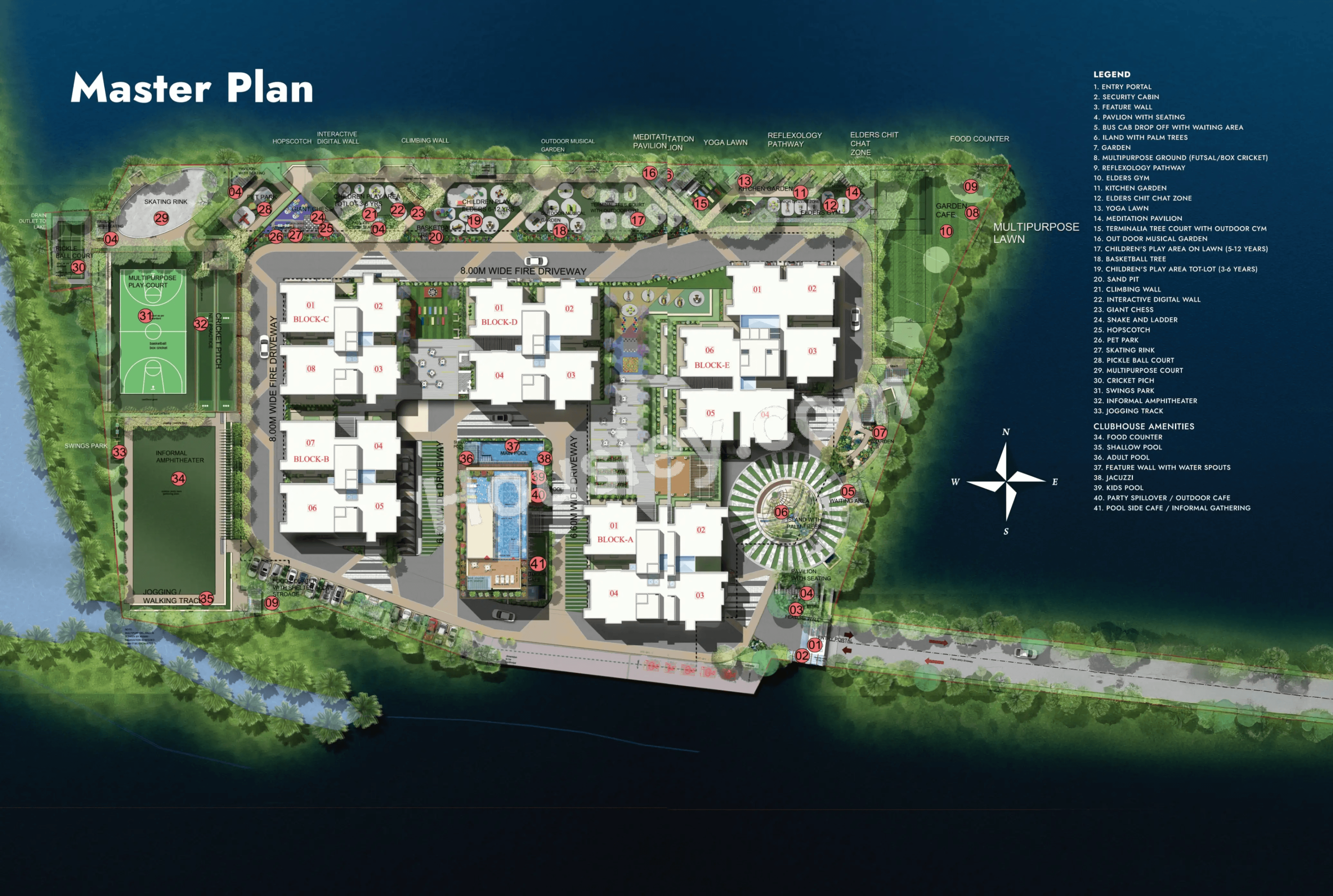 Amrutha Lake Vista Master Plan