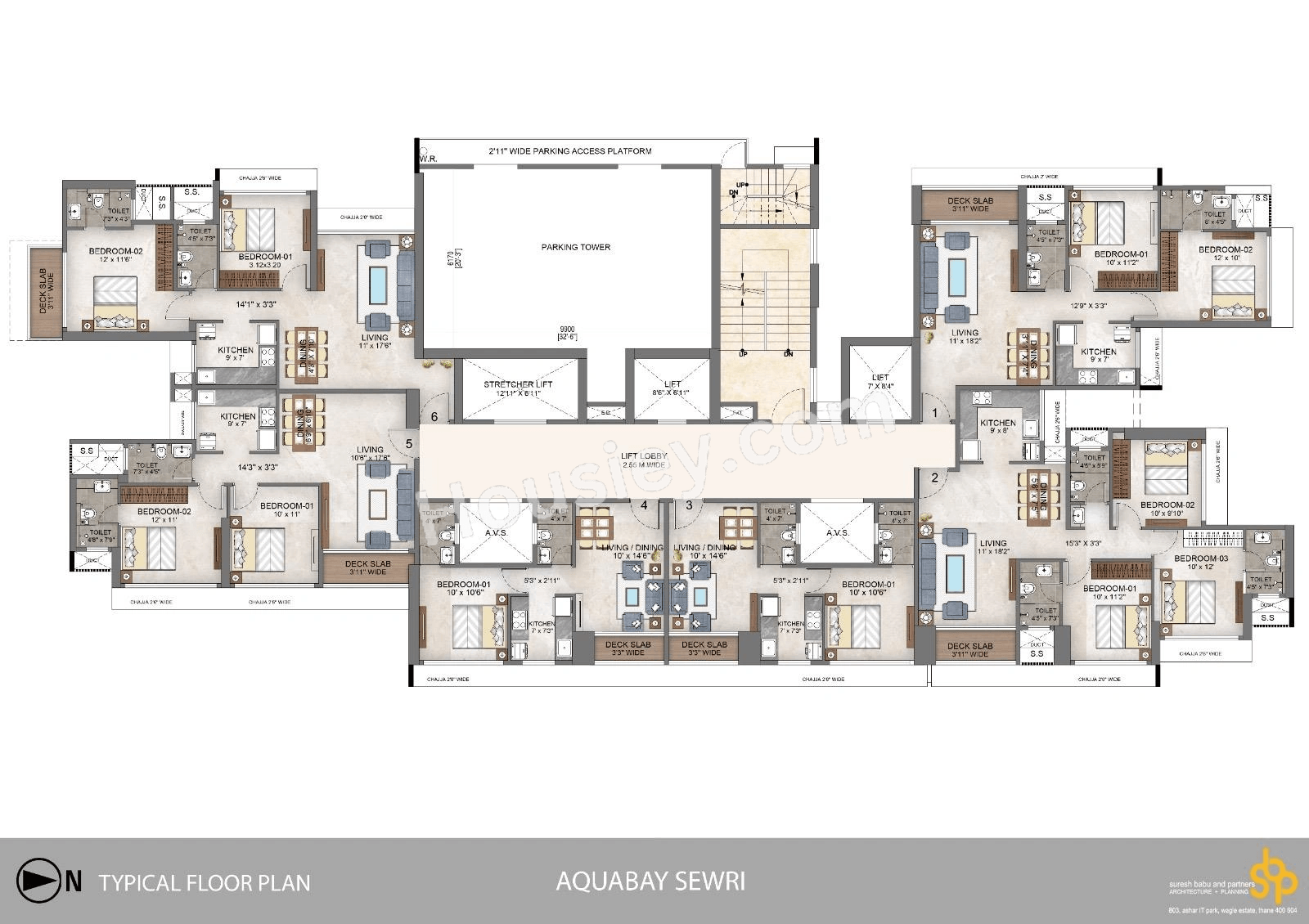 Arihant Aqua Bay Floor plan 3