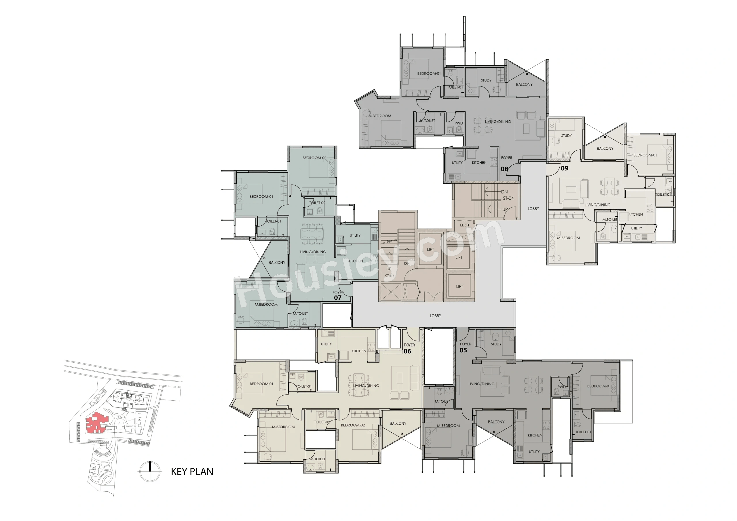 Artismo Millionaire Tower Floor plan 1