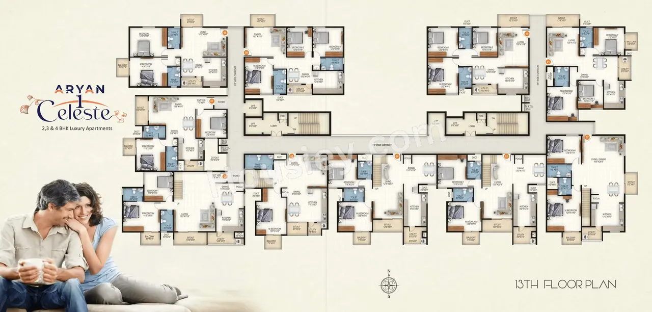Aryan 1 Celeste Floor Plan