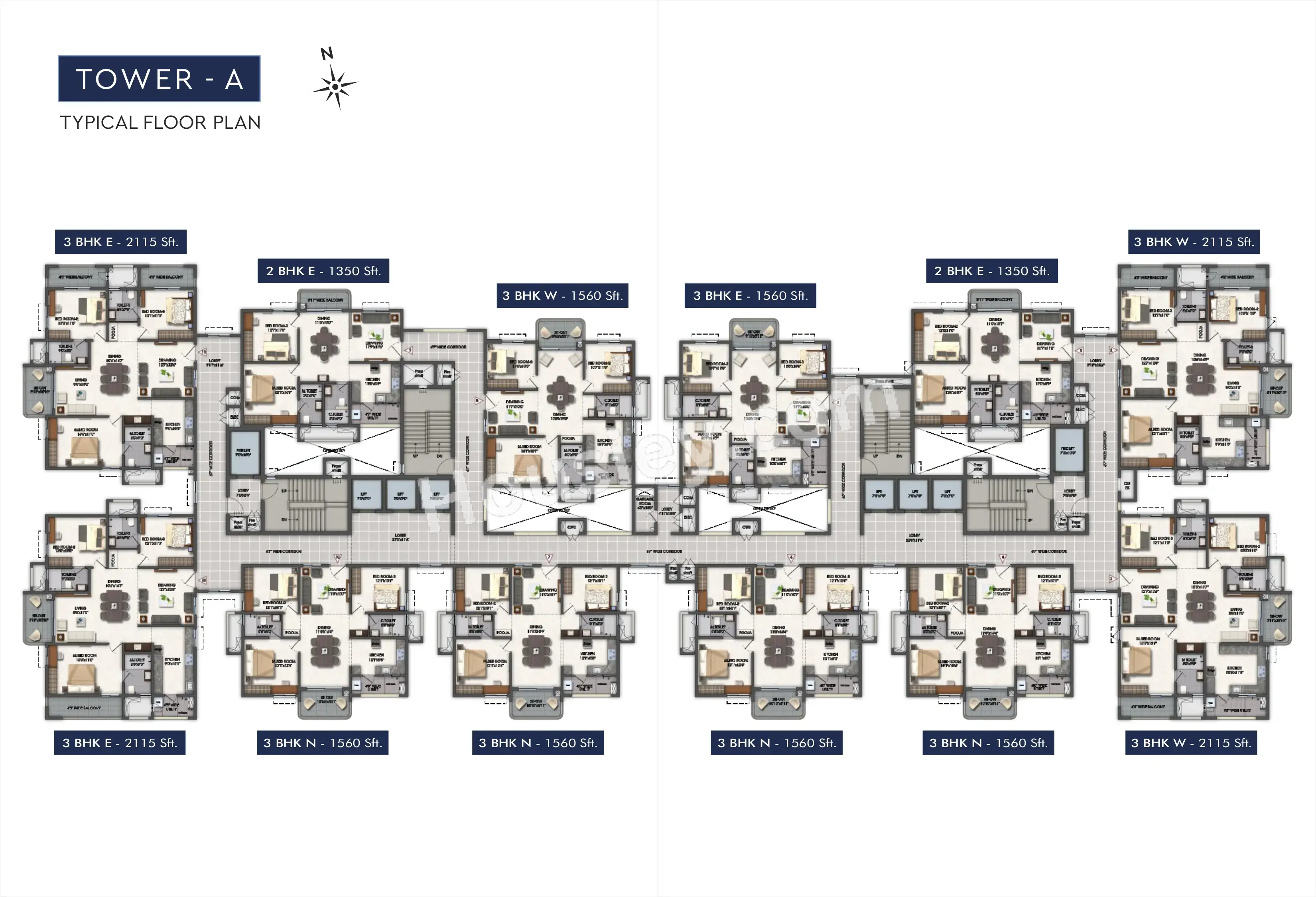 Aspire Spaces Aarna Floor plan 1
