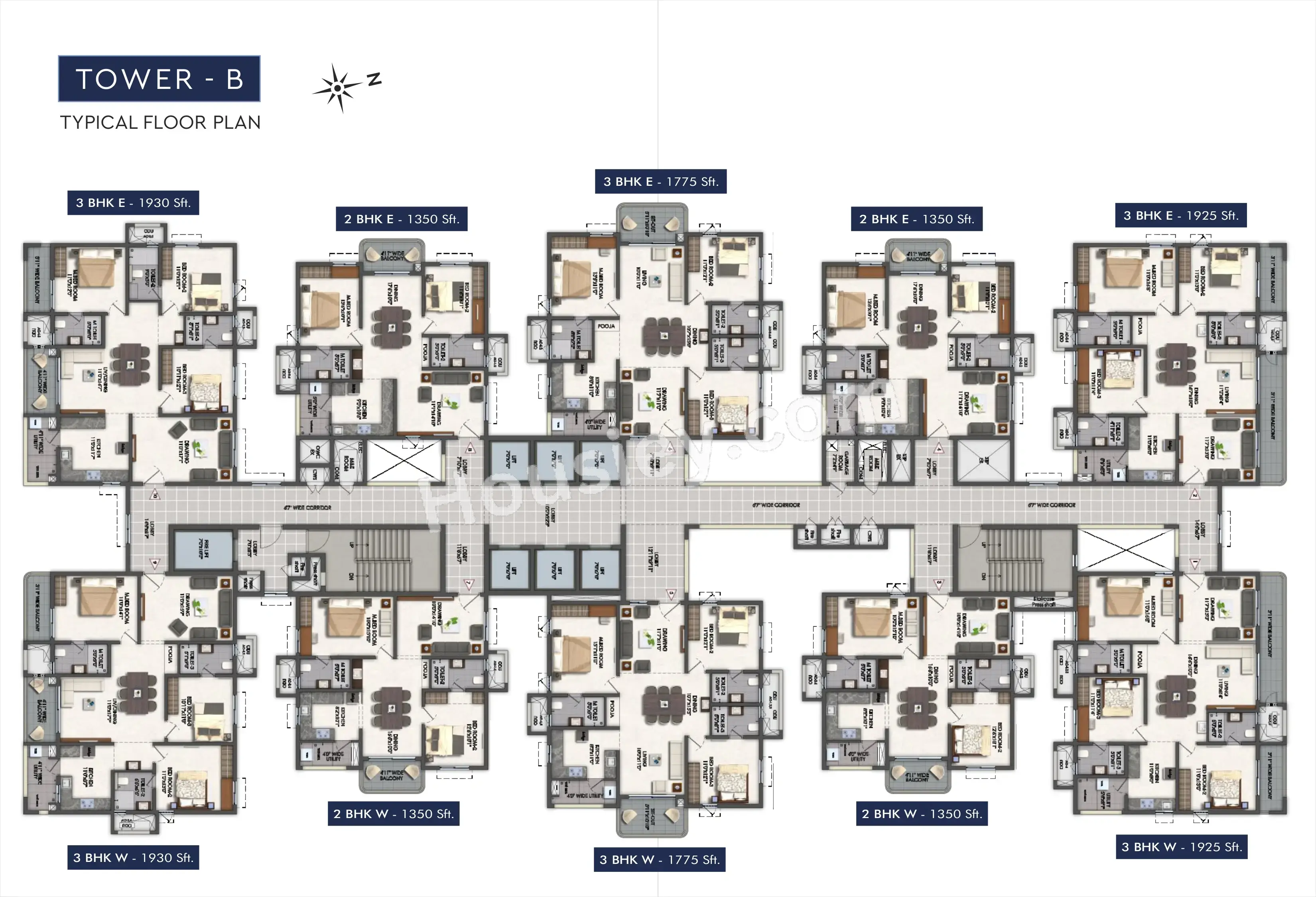Aspire Spaces Aarna Floor plan 2
