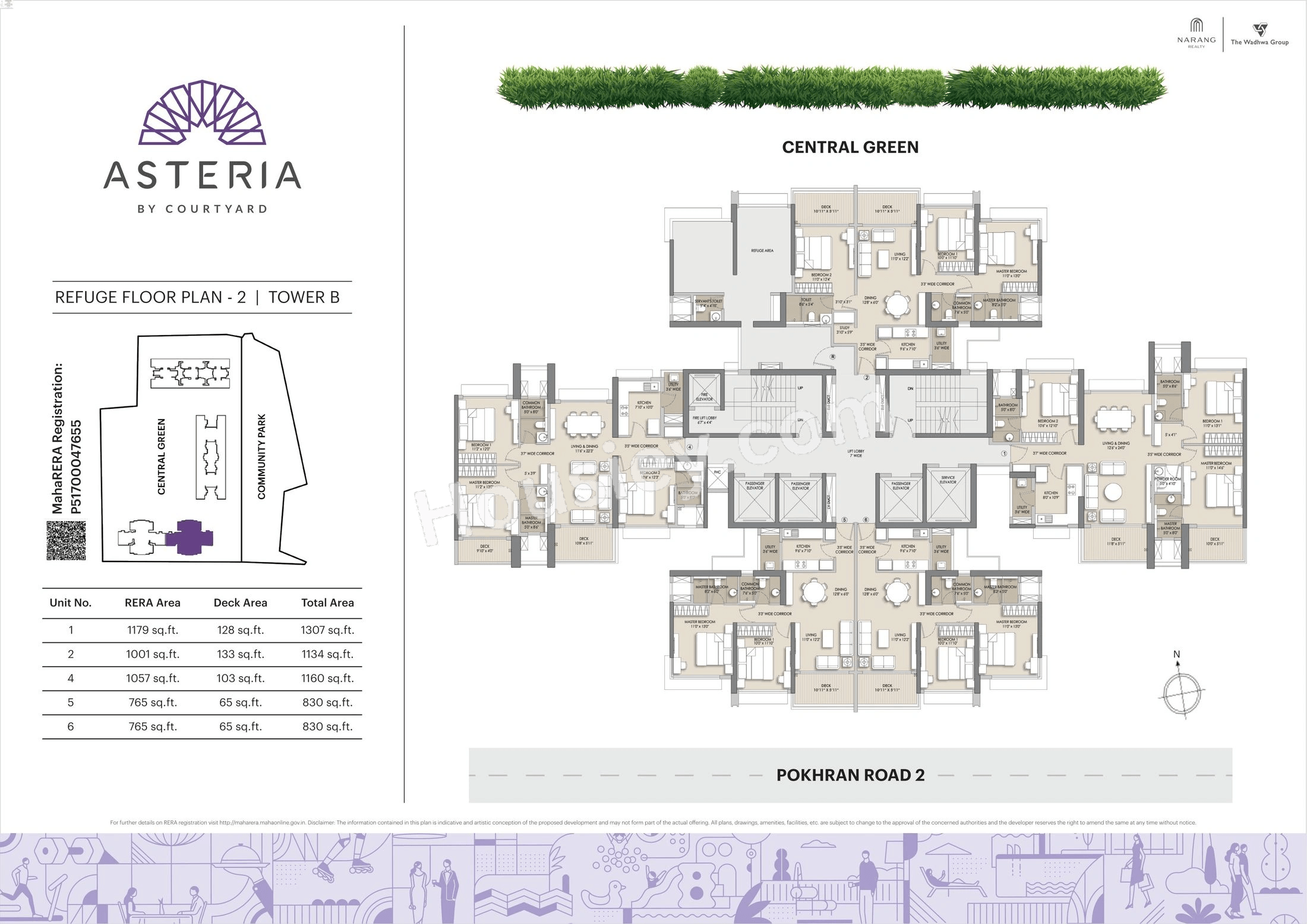 Asteria by Court yard Floor plan 2