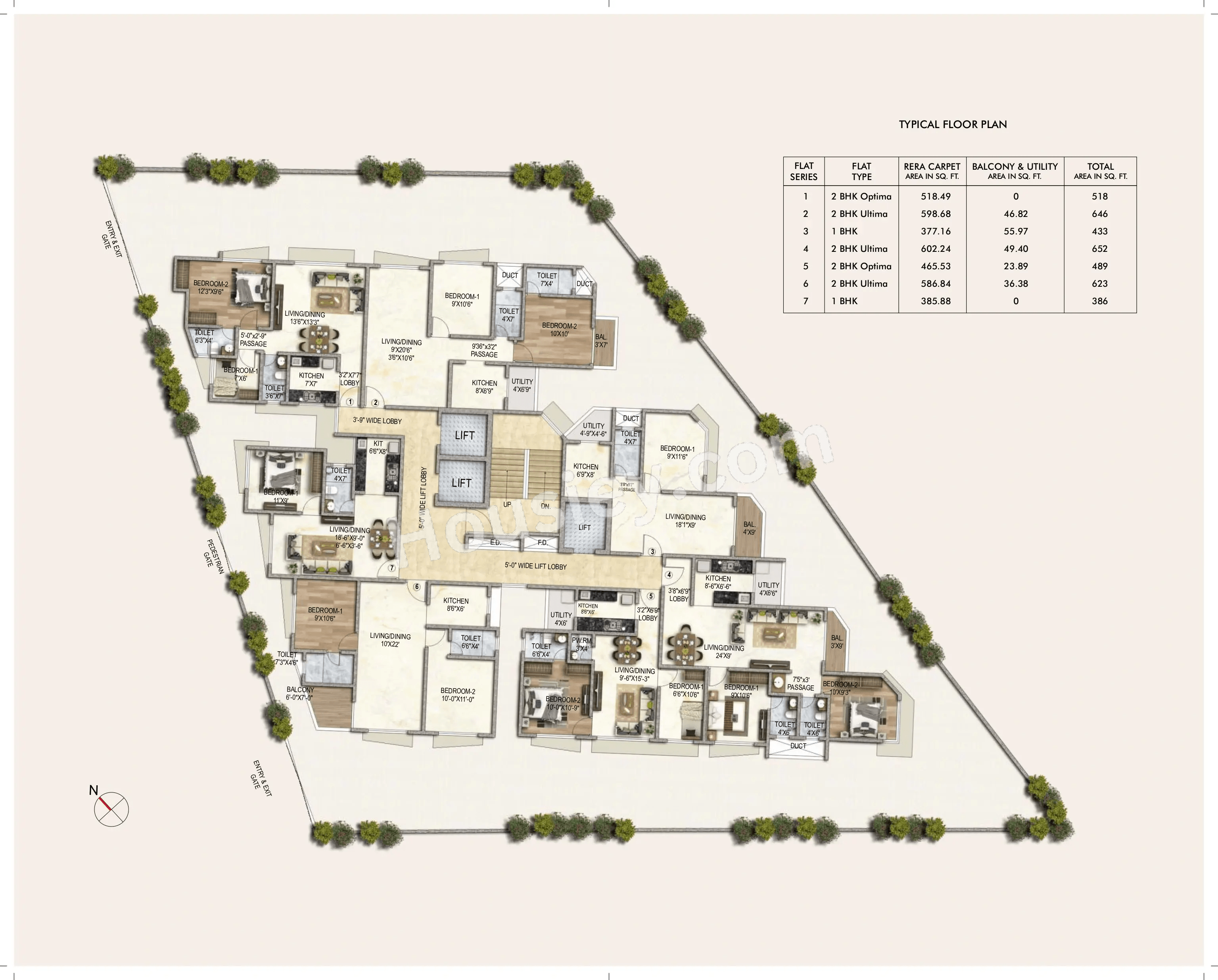 Atmiya Prime Vista Floor Plan