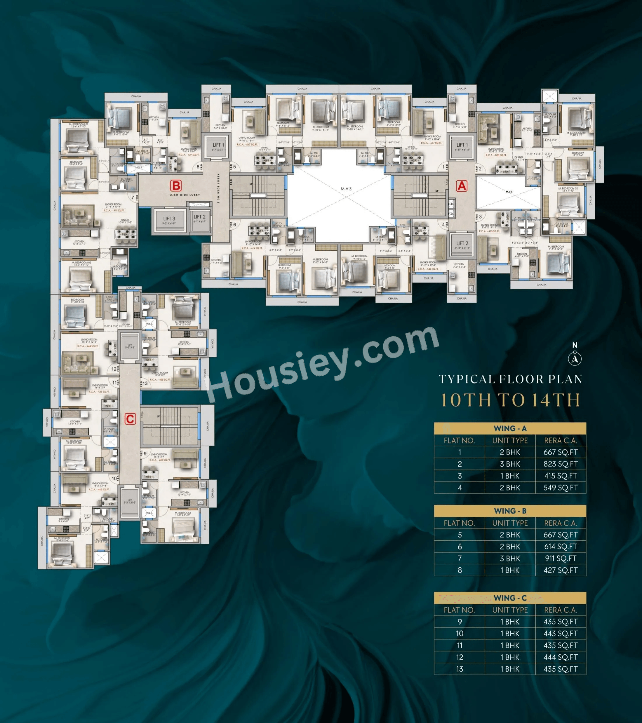 Avenue Atul Tower Floor plan 4