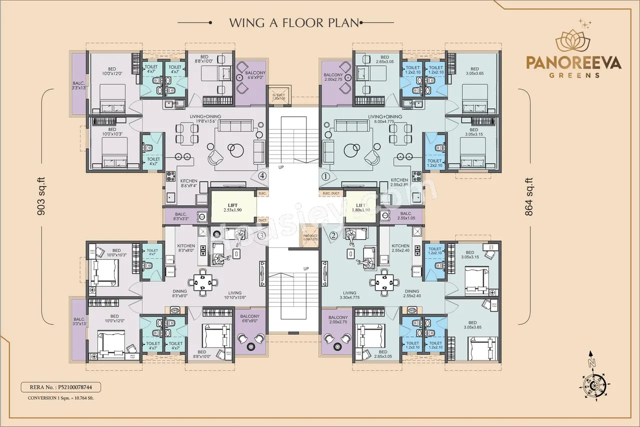 Avirat Panoreeva Greens Floor Plan