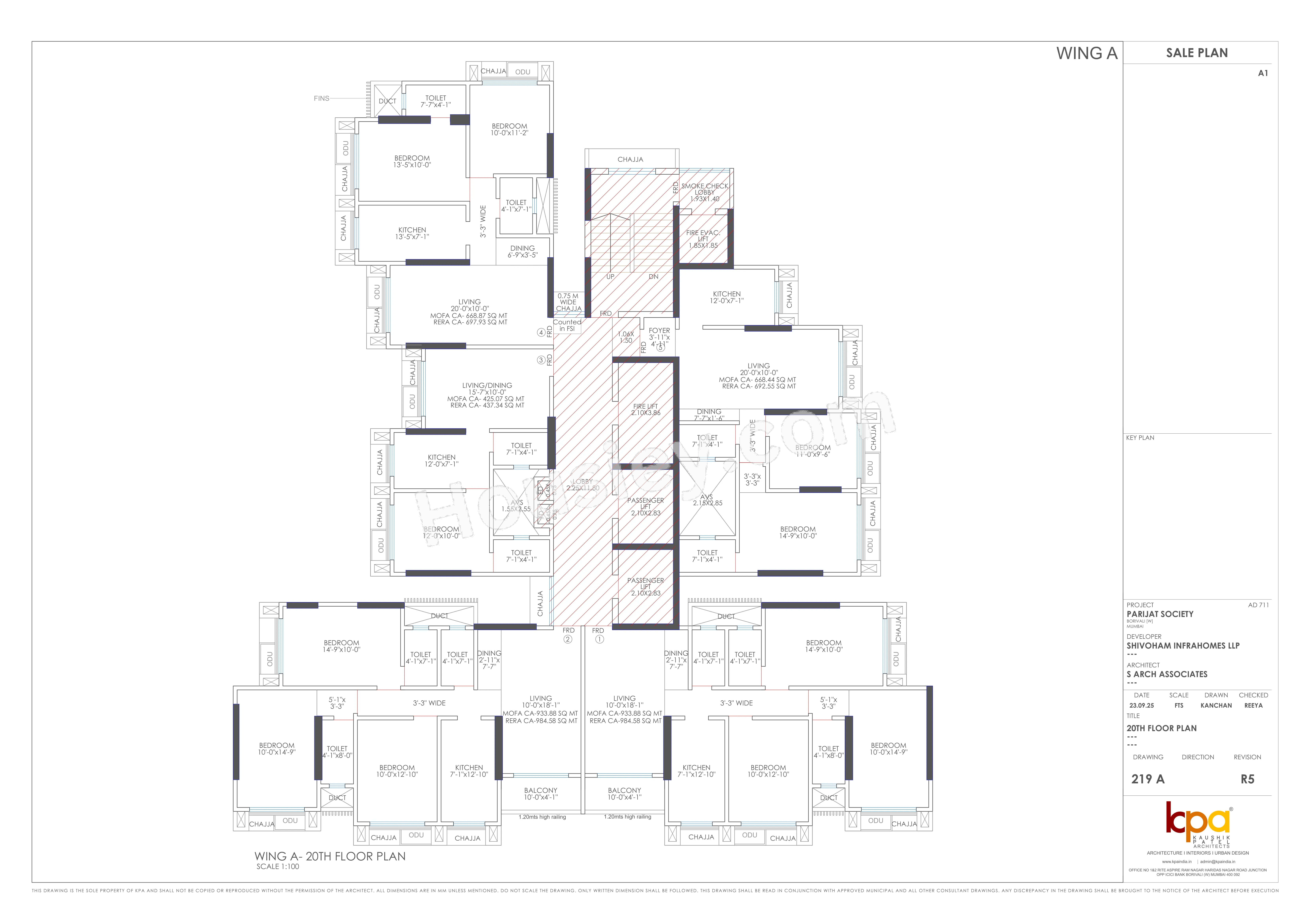 Avyukta Parijat Floor plan 1
