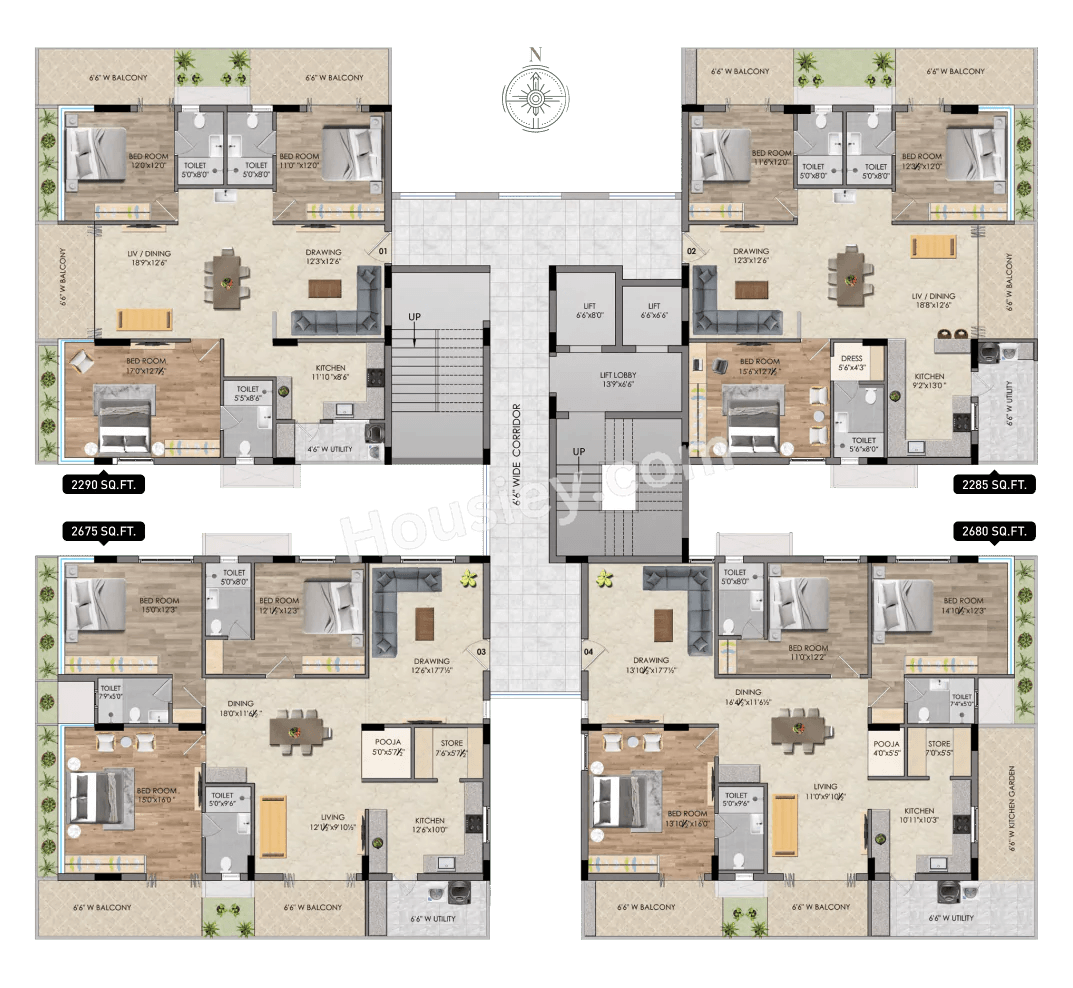 Bharathi Lakewoods Floor Plan