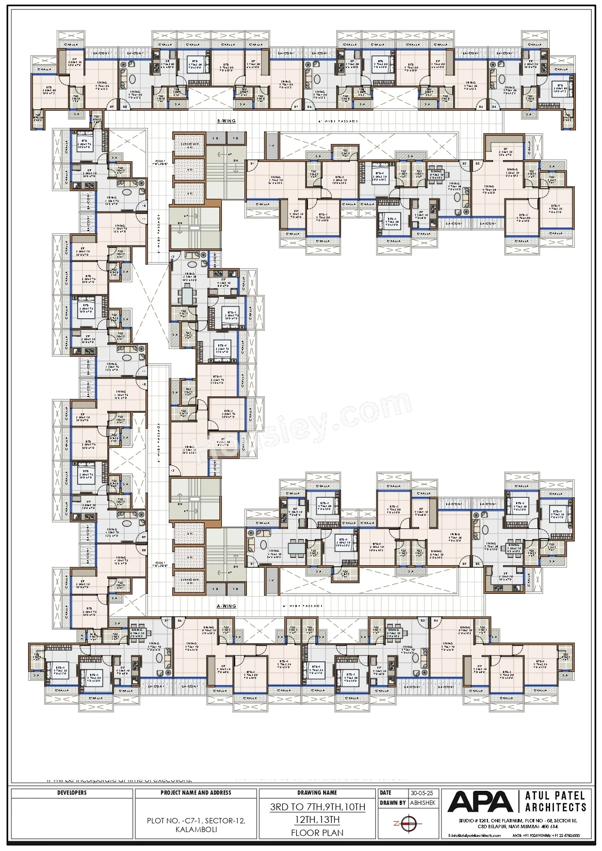 Bhaveshwar Aqua Floor plan 3