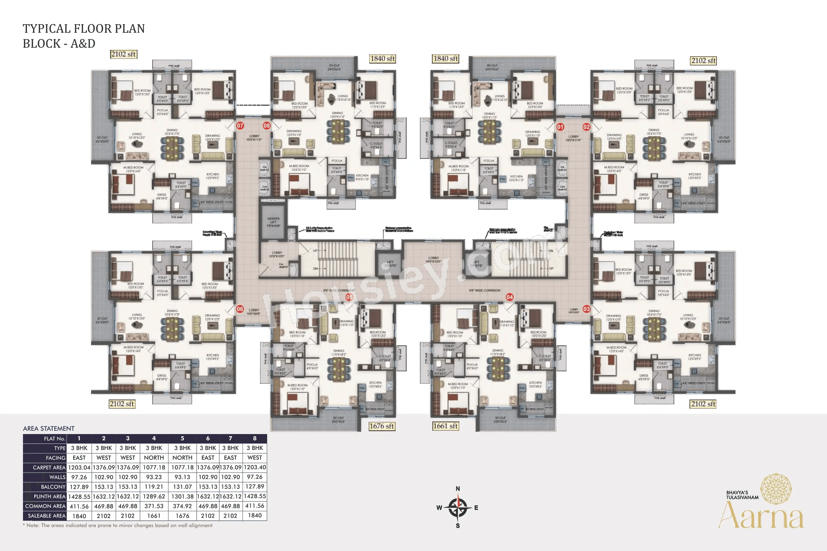 Bhavya Tulasivanam Aarna Floor plan 1