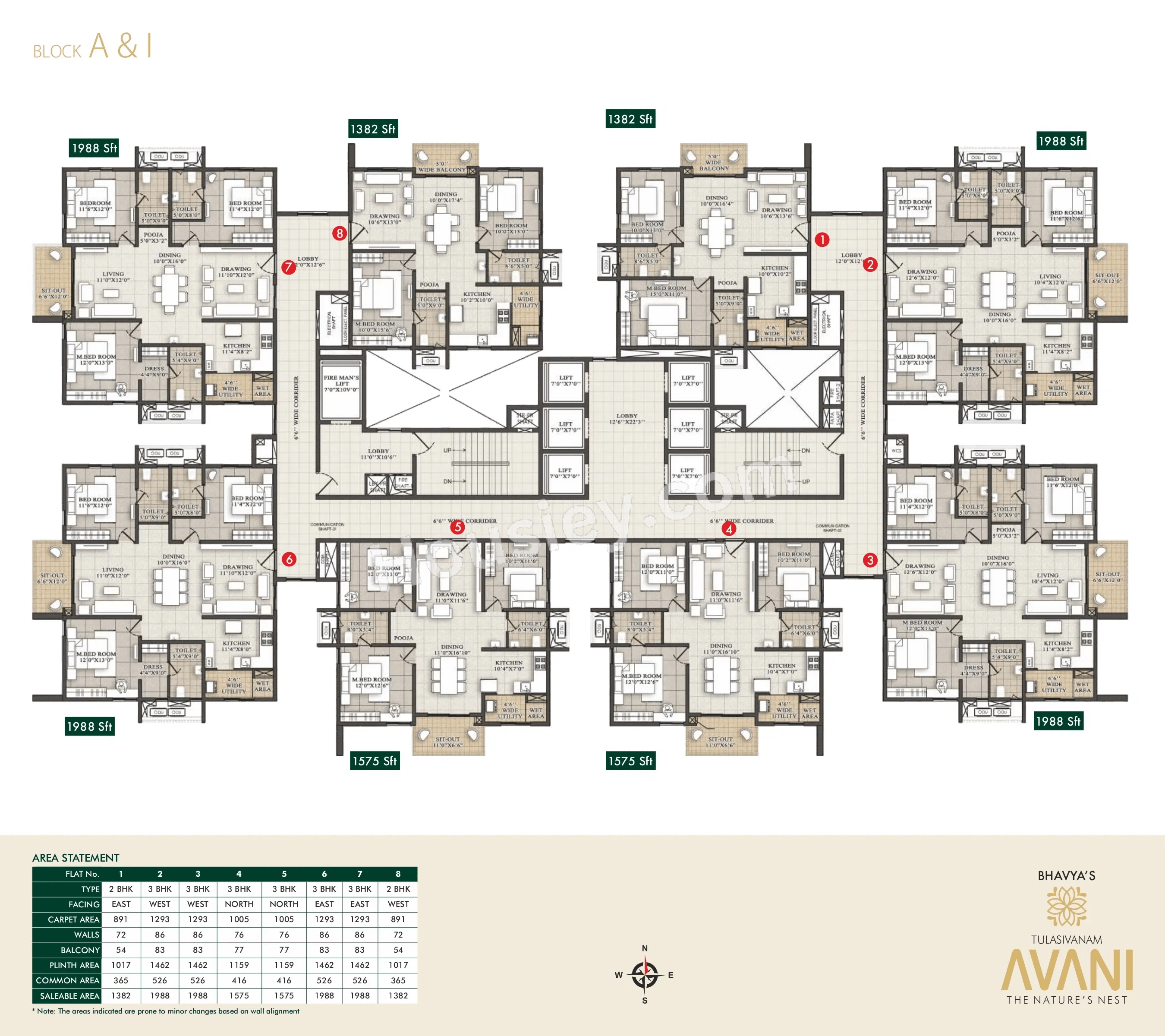 Bhavya Tulasivanam Avani Floor plan 1