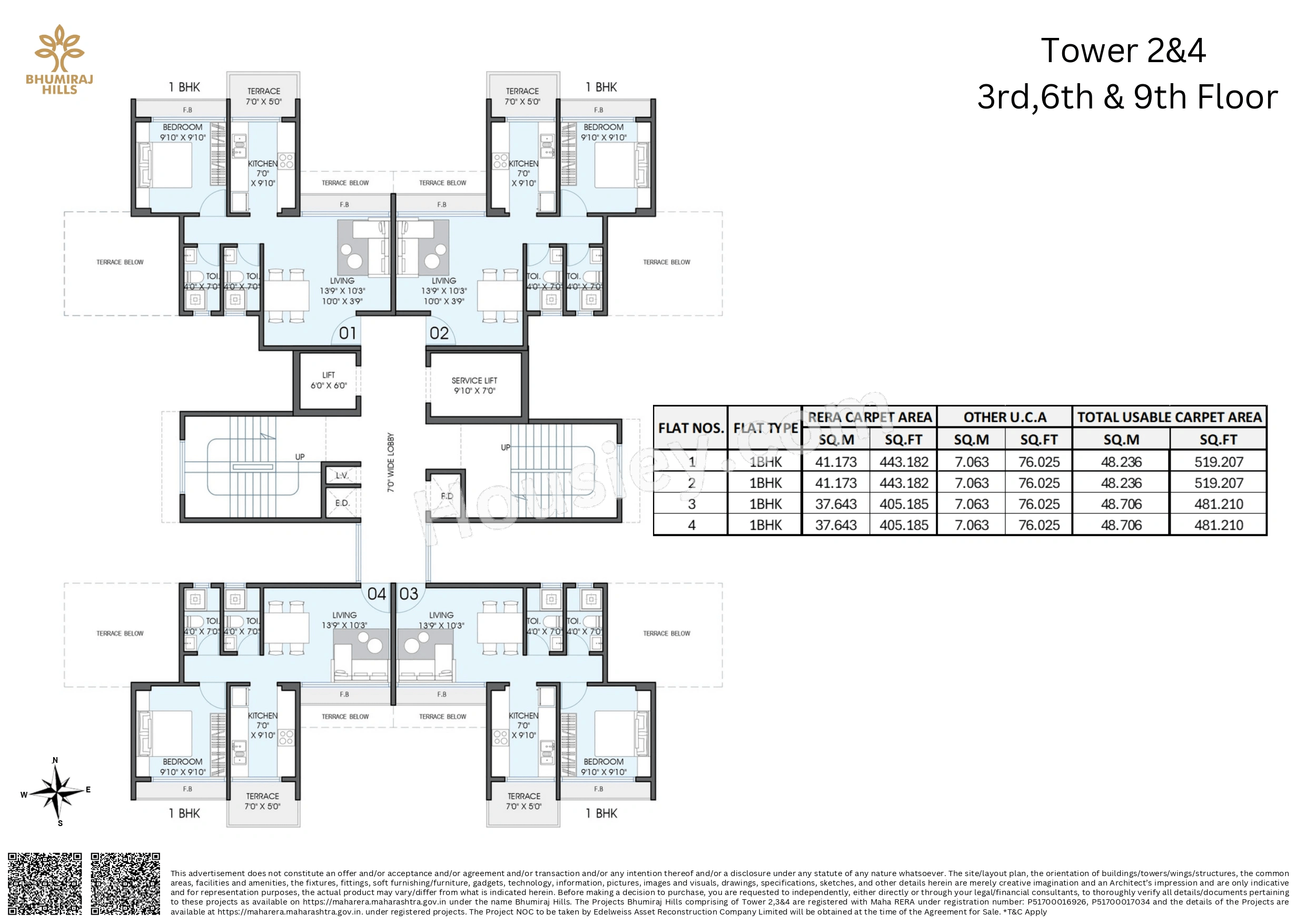 Bhumiraj Hills Floor plan 1