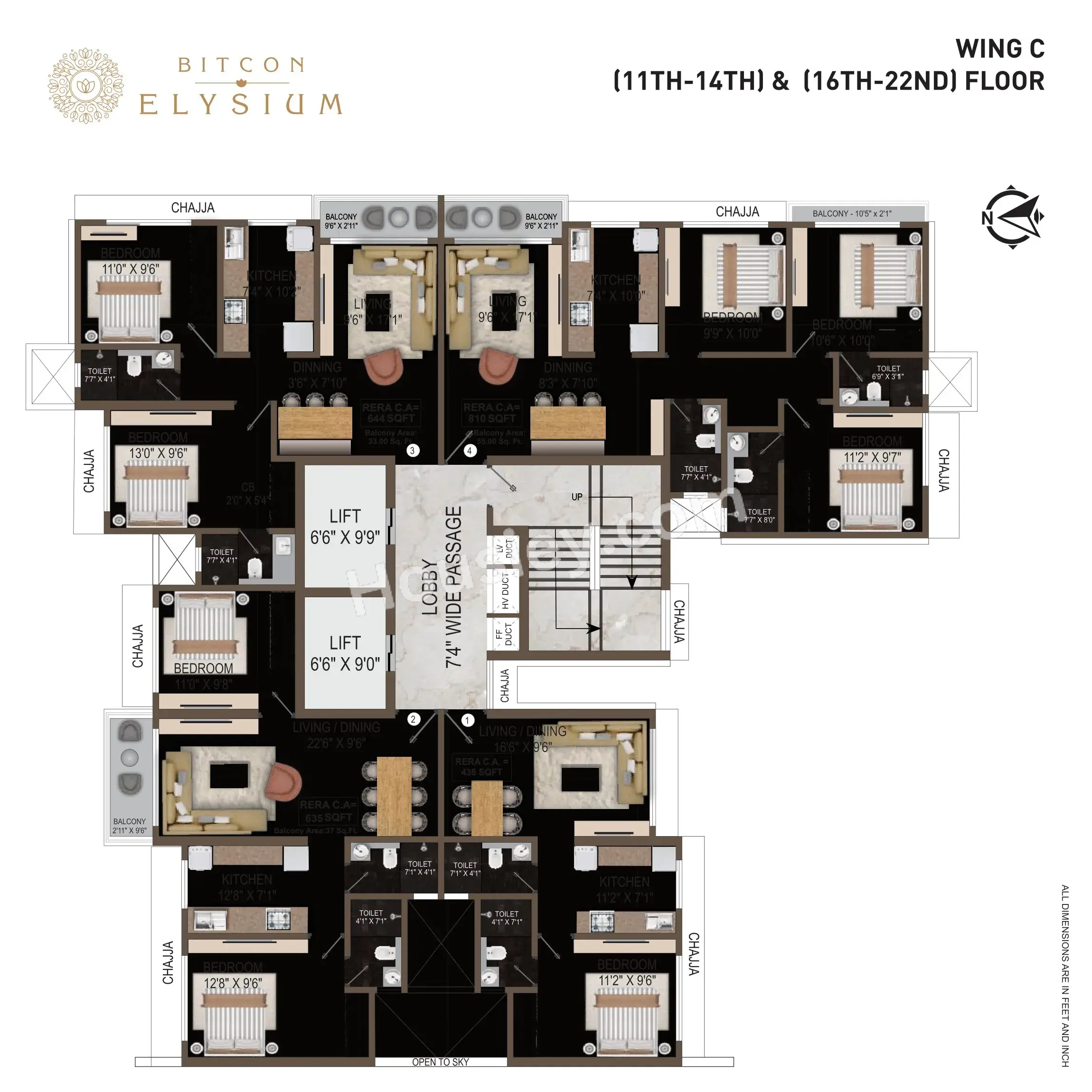 Bitcon Elysium Floor plan 12