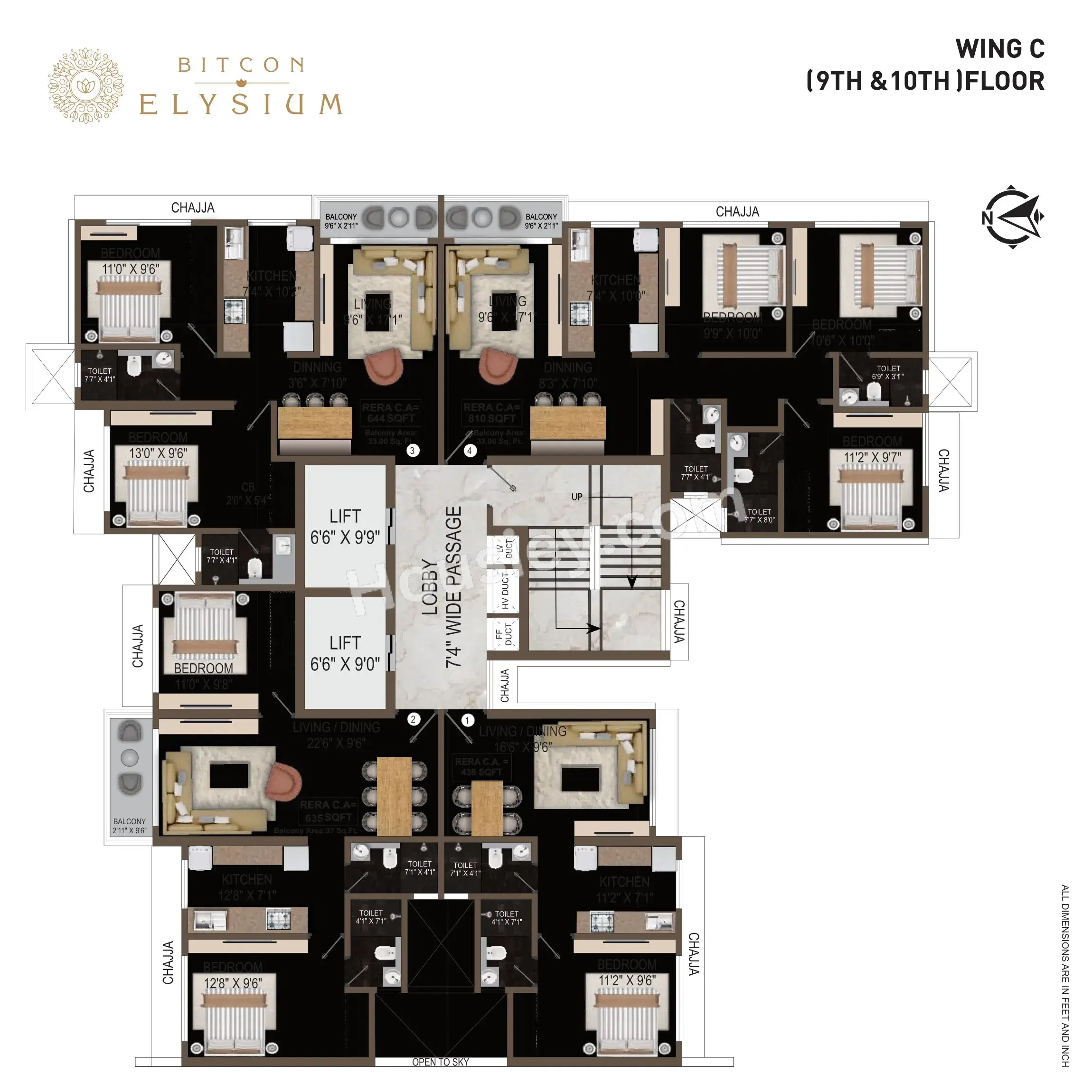 Bitcon Elysium Floor plan 13