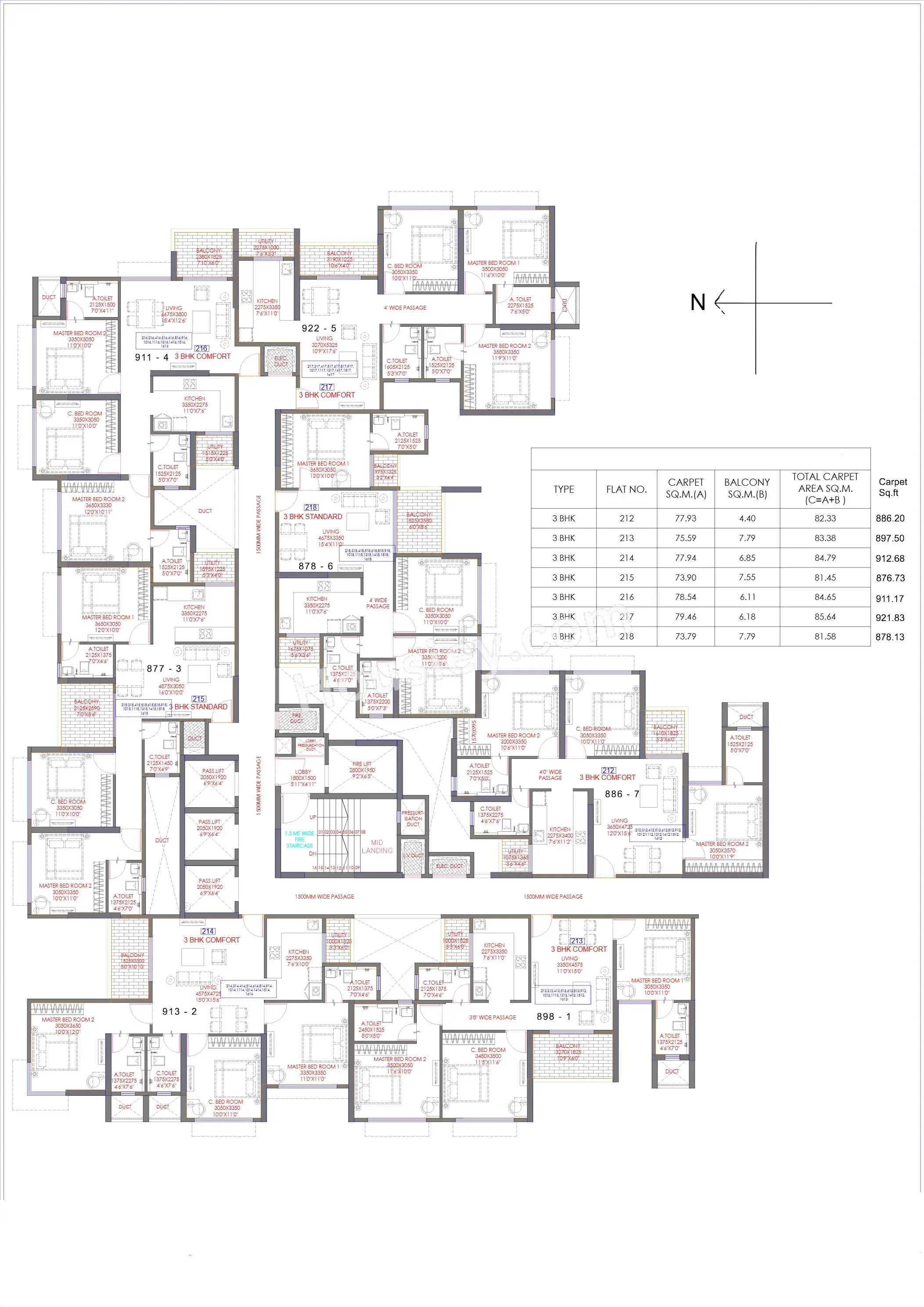 Bramha August Tower Floor plan 2