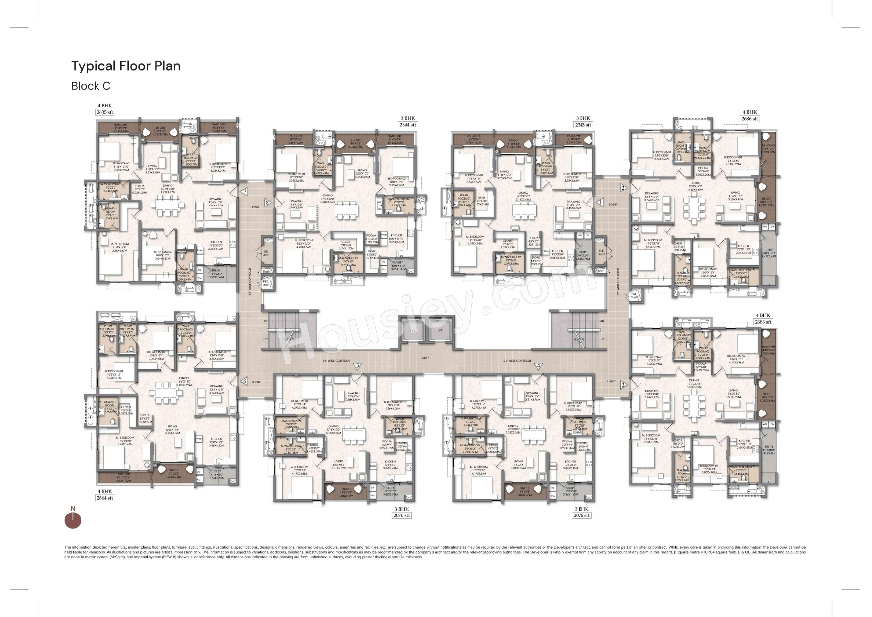 Brigade Manor Floor plan 3