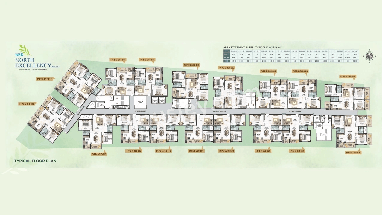BRR North Excellency Floor plan 3