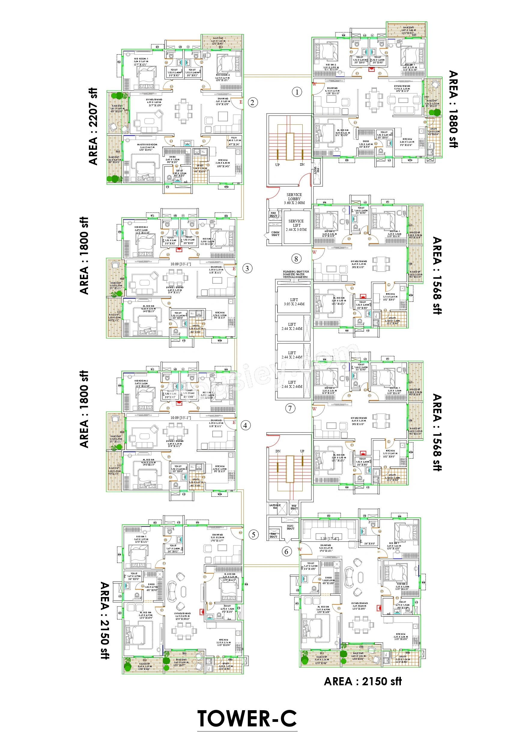 Candeur Kukatpally Floor plan 2