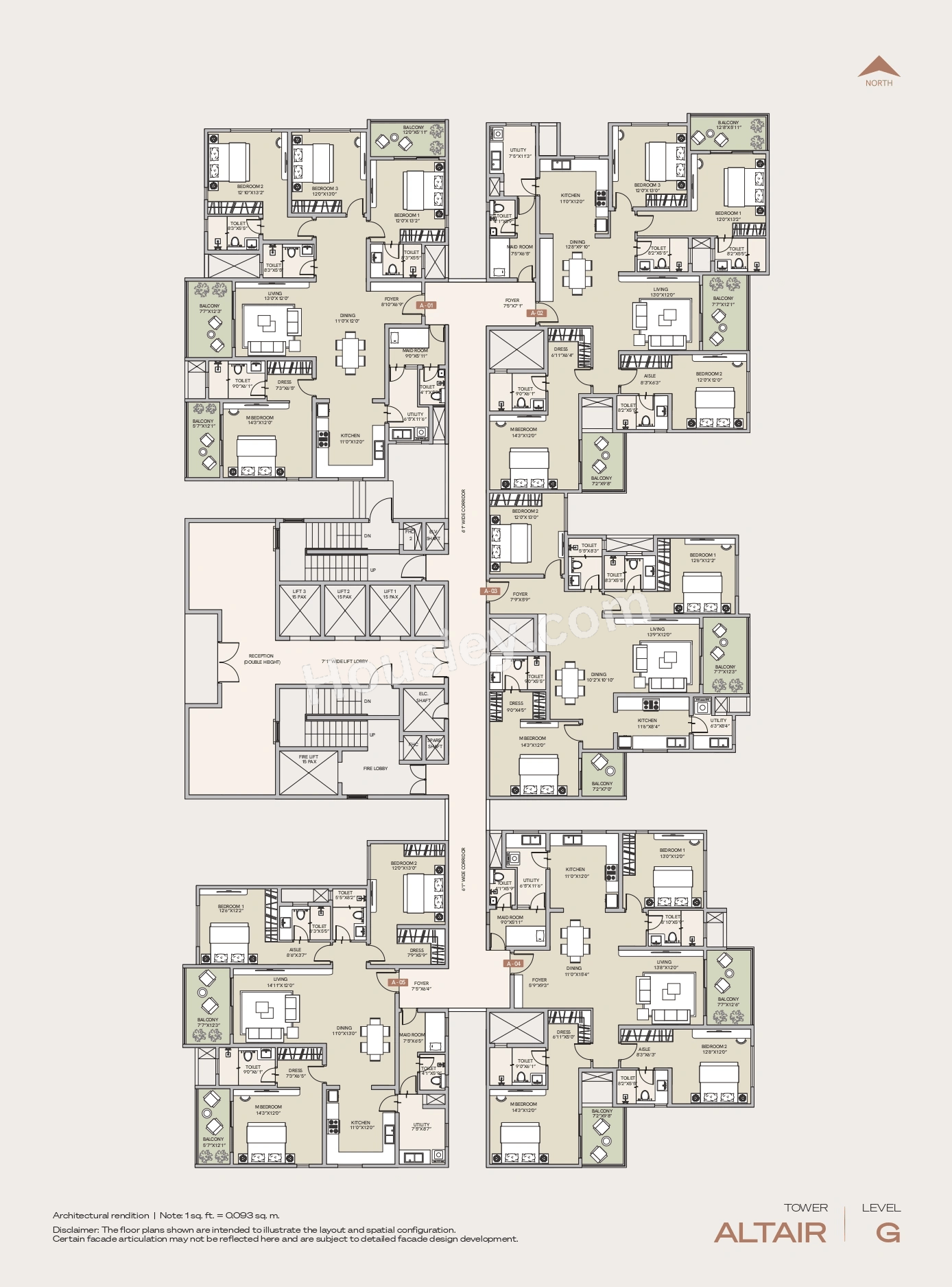Century Jakkur Floor plan 1