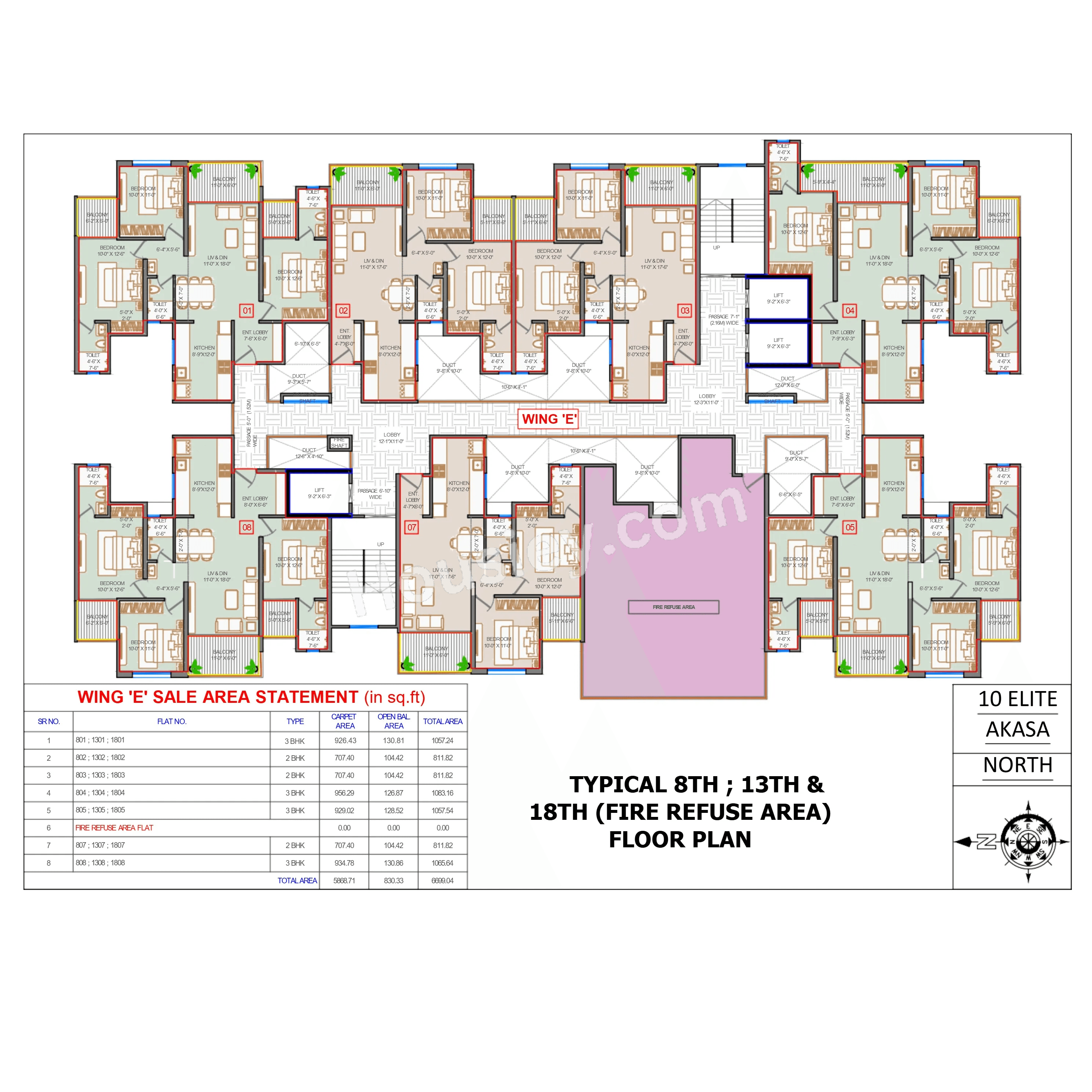 Chandrarang 10 Elite Akasa Floor plan 2