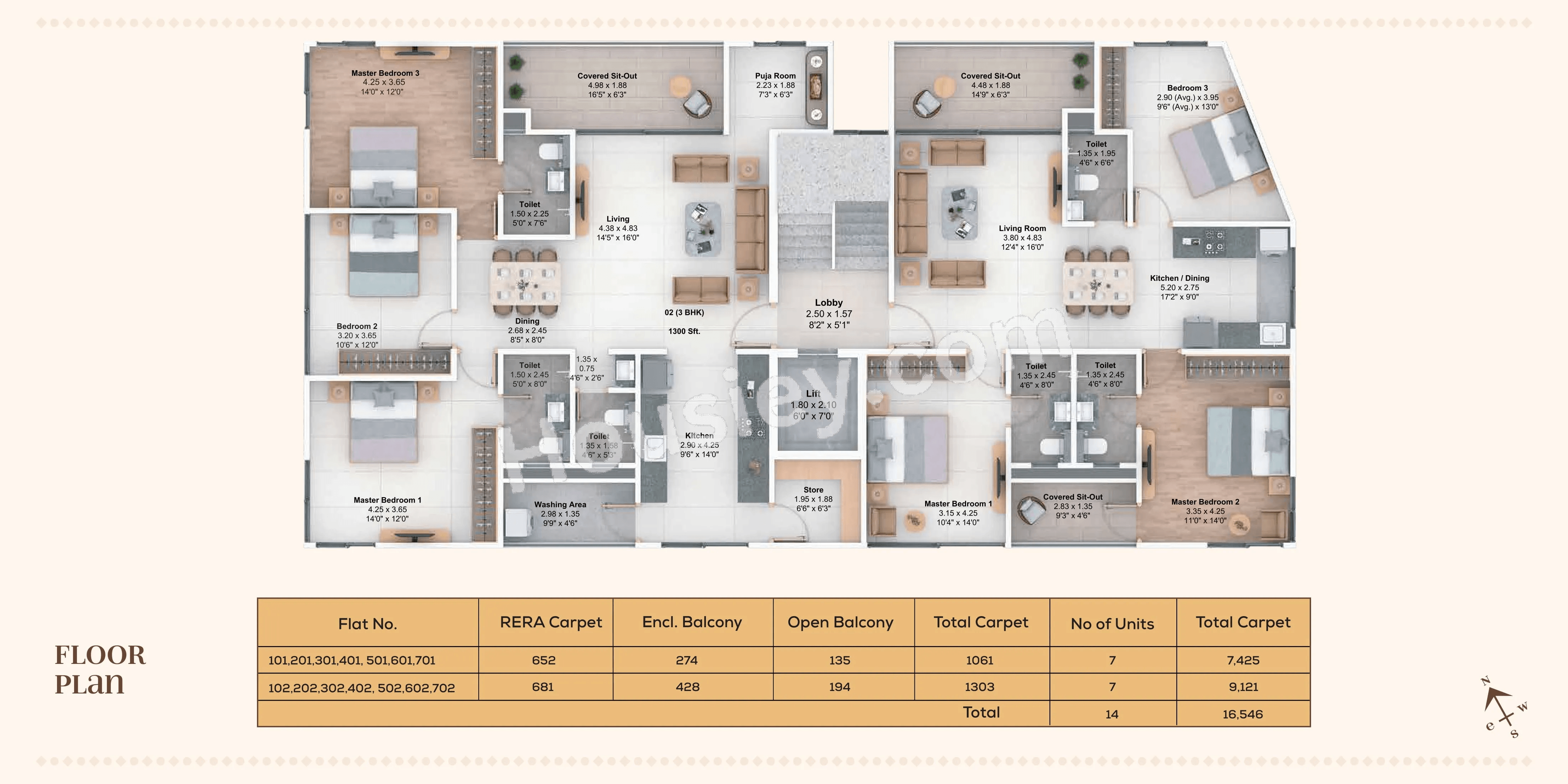 CK Dinmanee Floor Plan