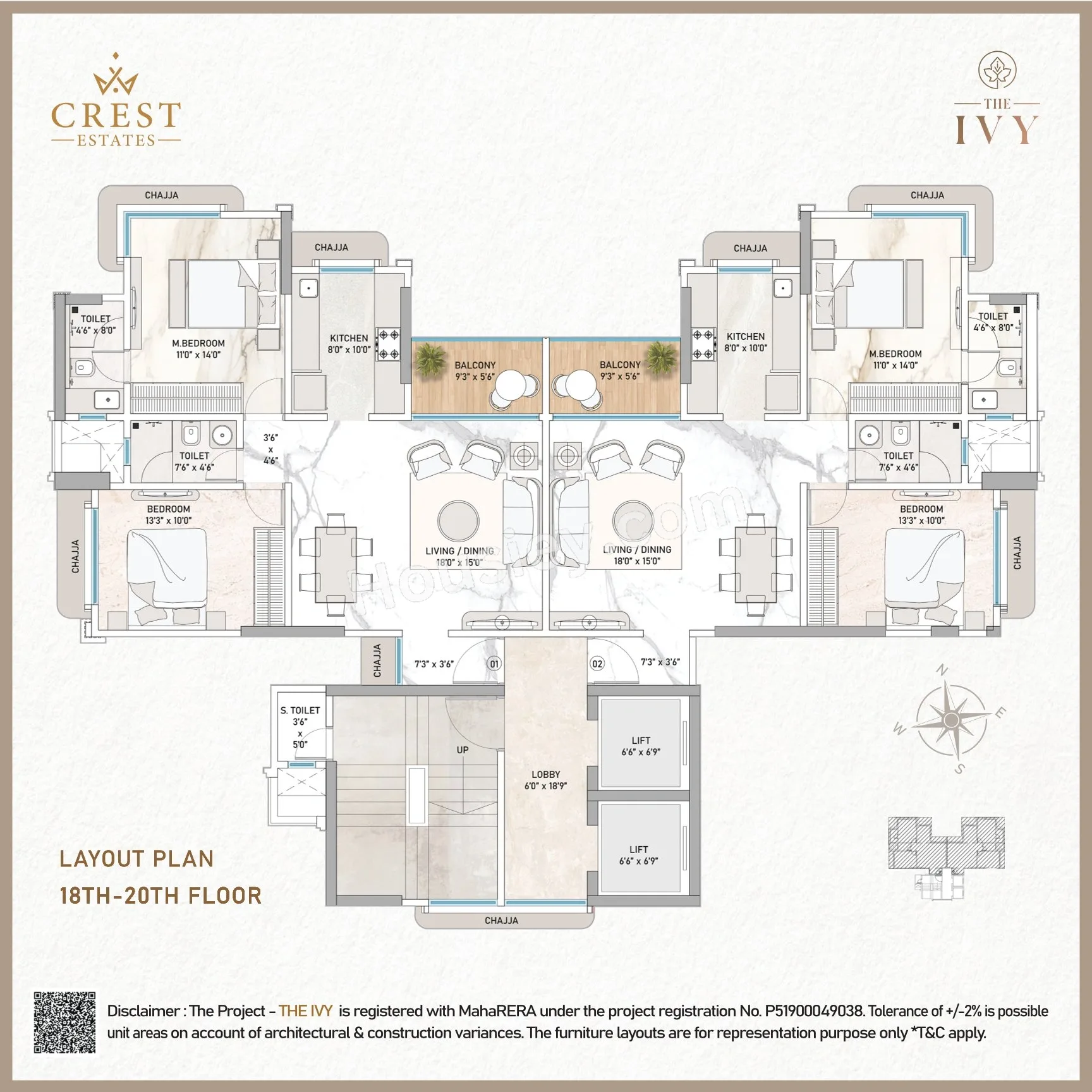 Crest The IVY Residences Floor plan 2
