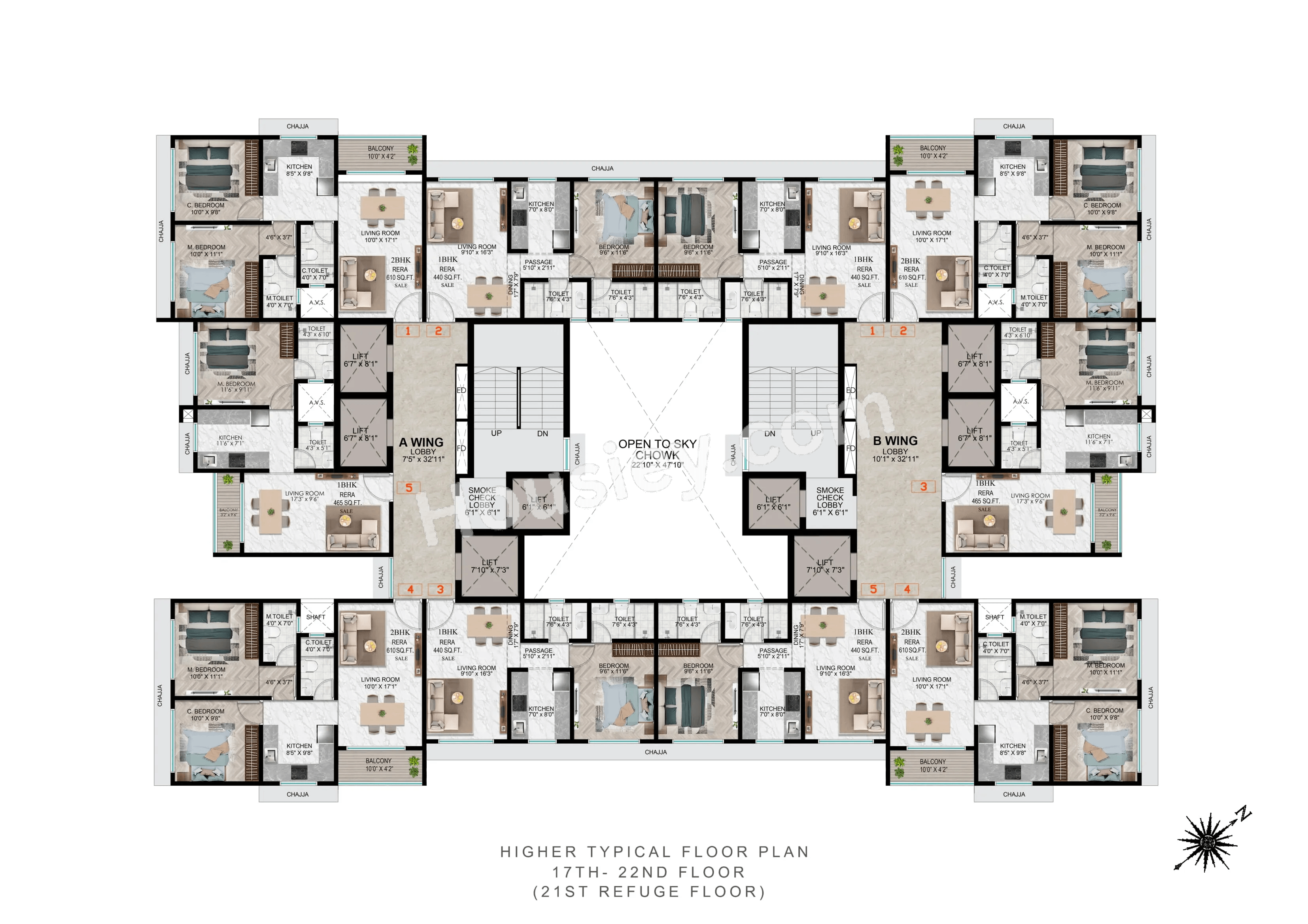 DGS Sheetal Cosmos Park Floor plan 2