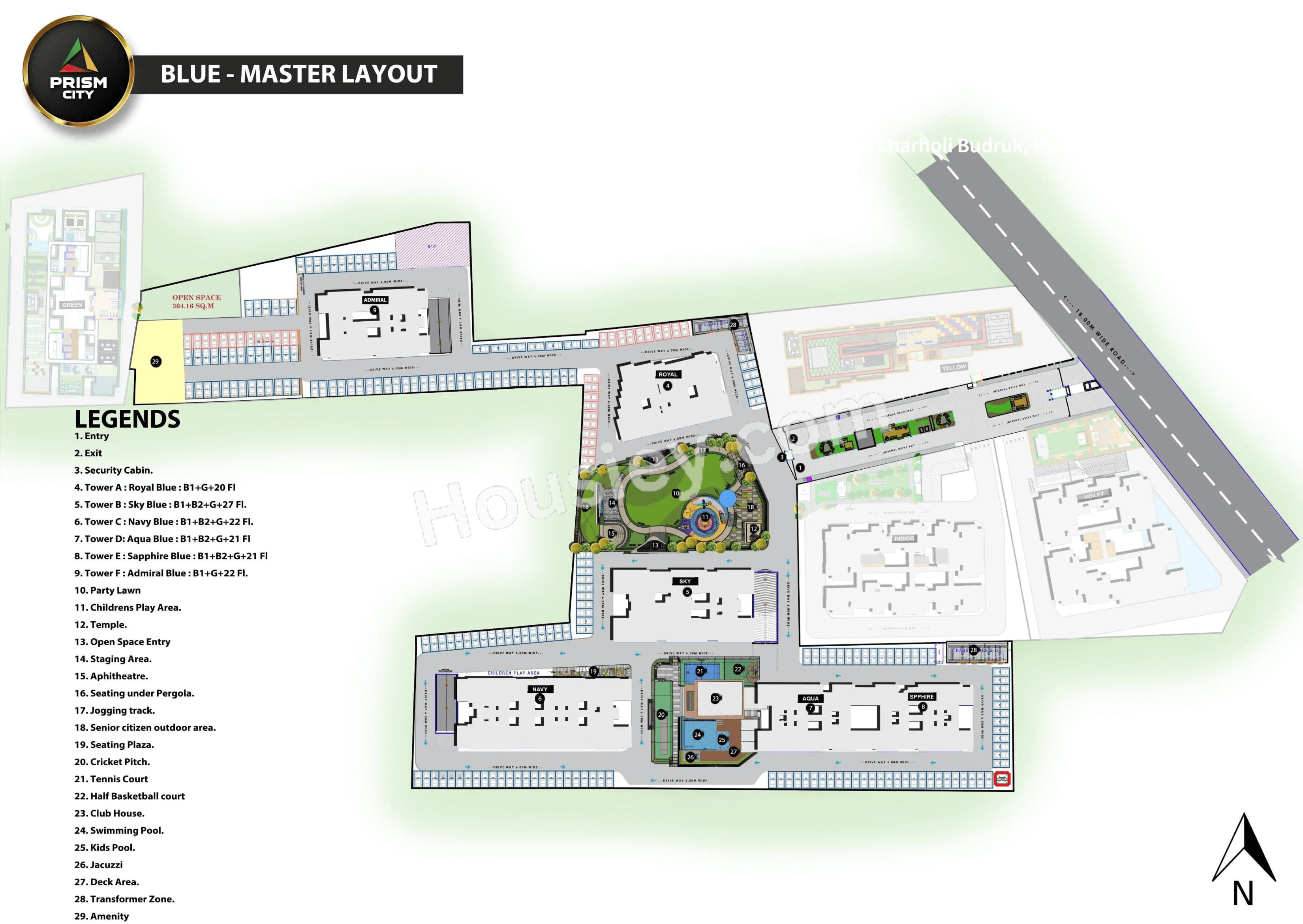 Diamond Prism City Blue Master Plan