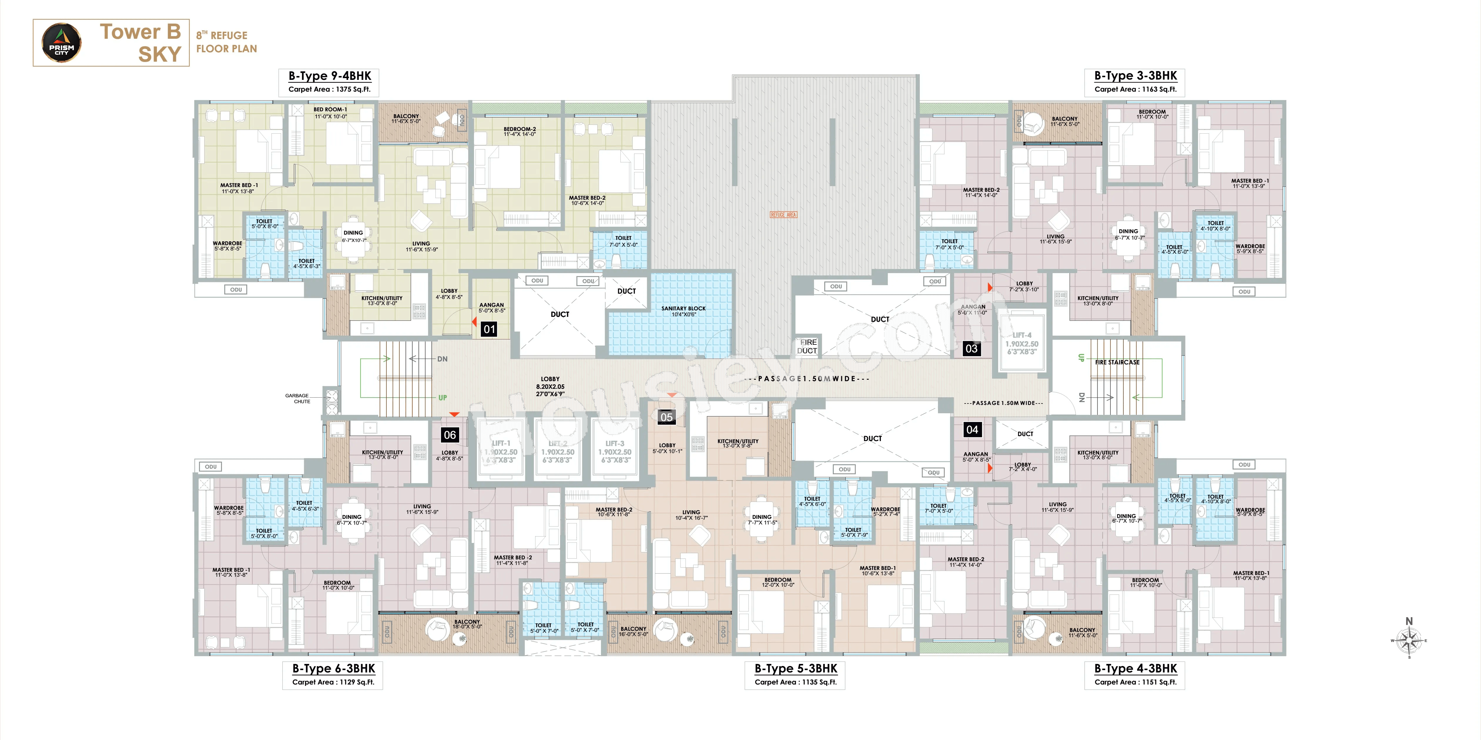 Diamond Prism City Blue Floor plan 4