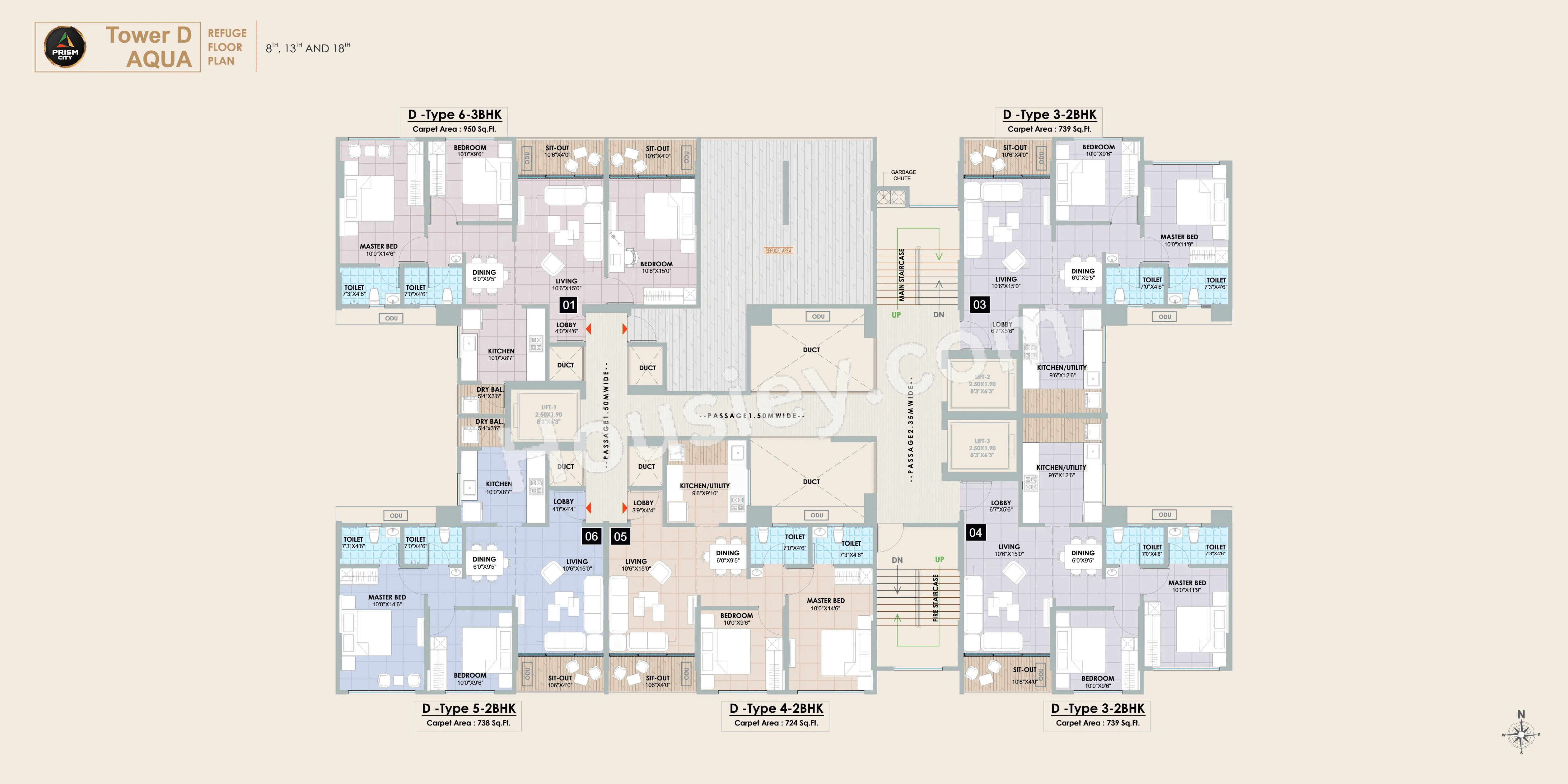 Diamond Prism City Blue Floor plan 5
