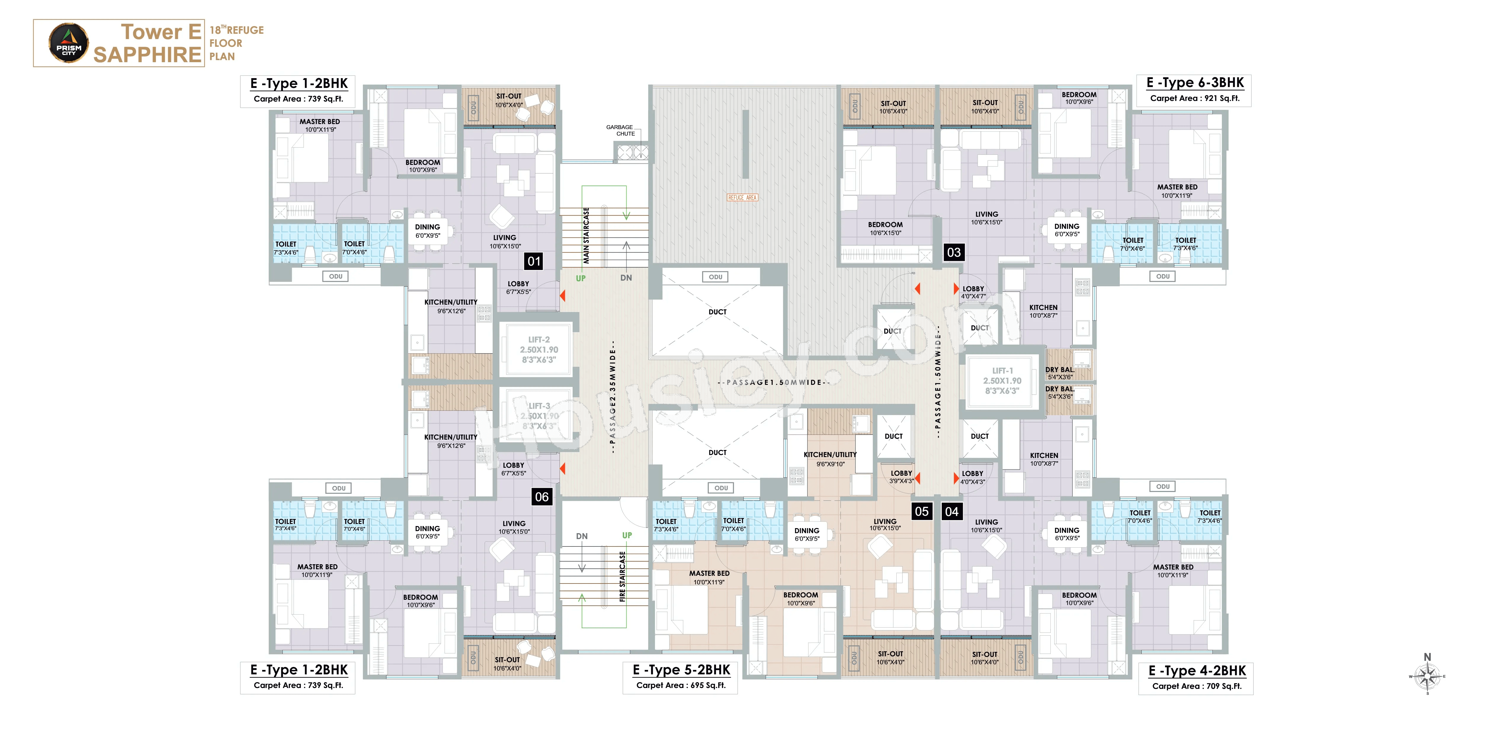 Diamond Prism City Blue Floor plan 6