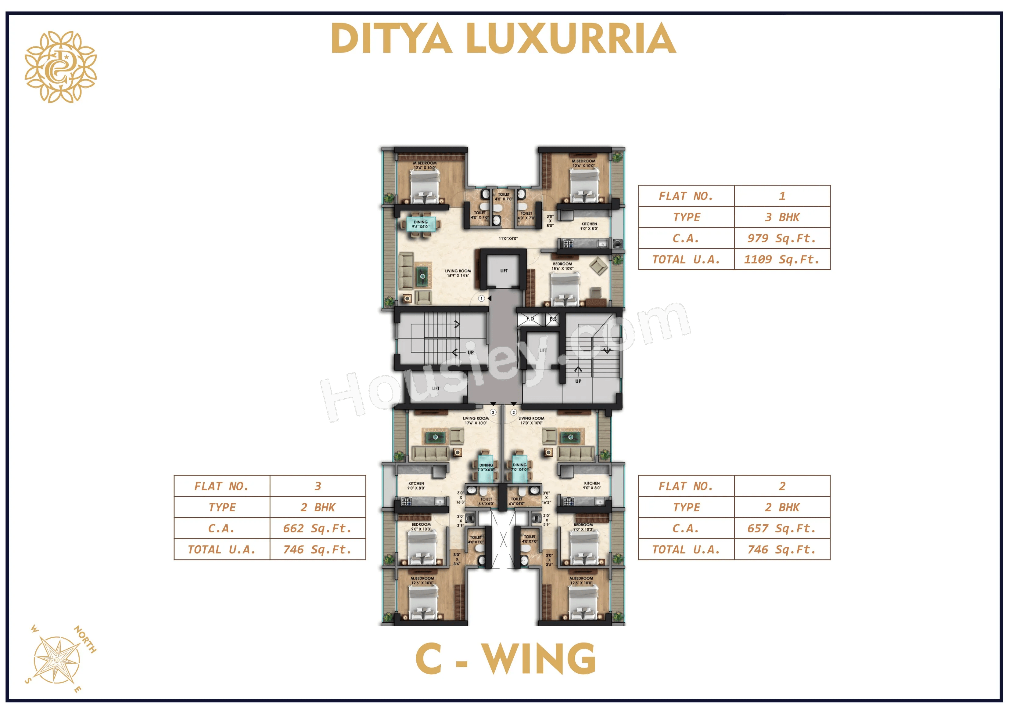 Ditya Luxuria Floor plan 3