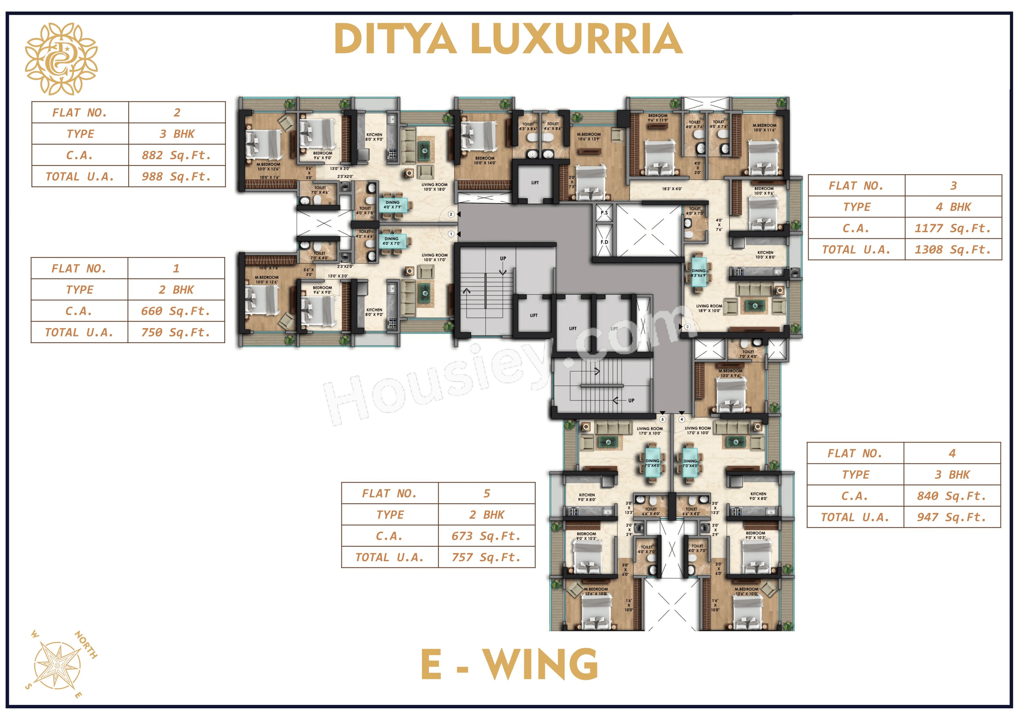 Ditya Luxuria Floor plan 5