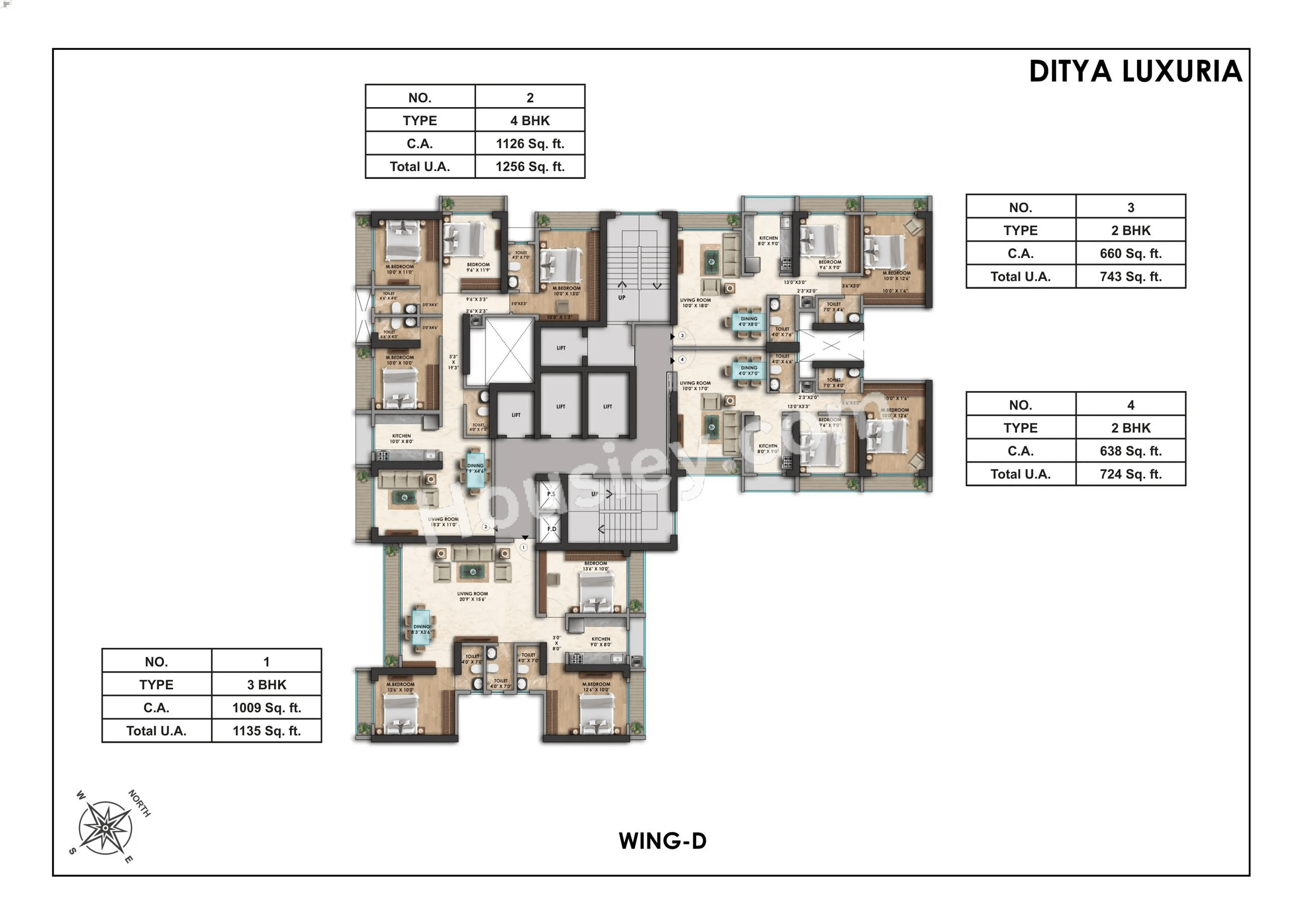 Ditya Luxuria Floor plan 9
