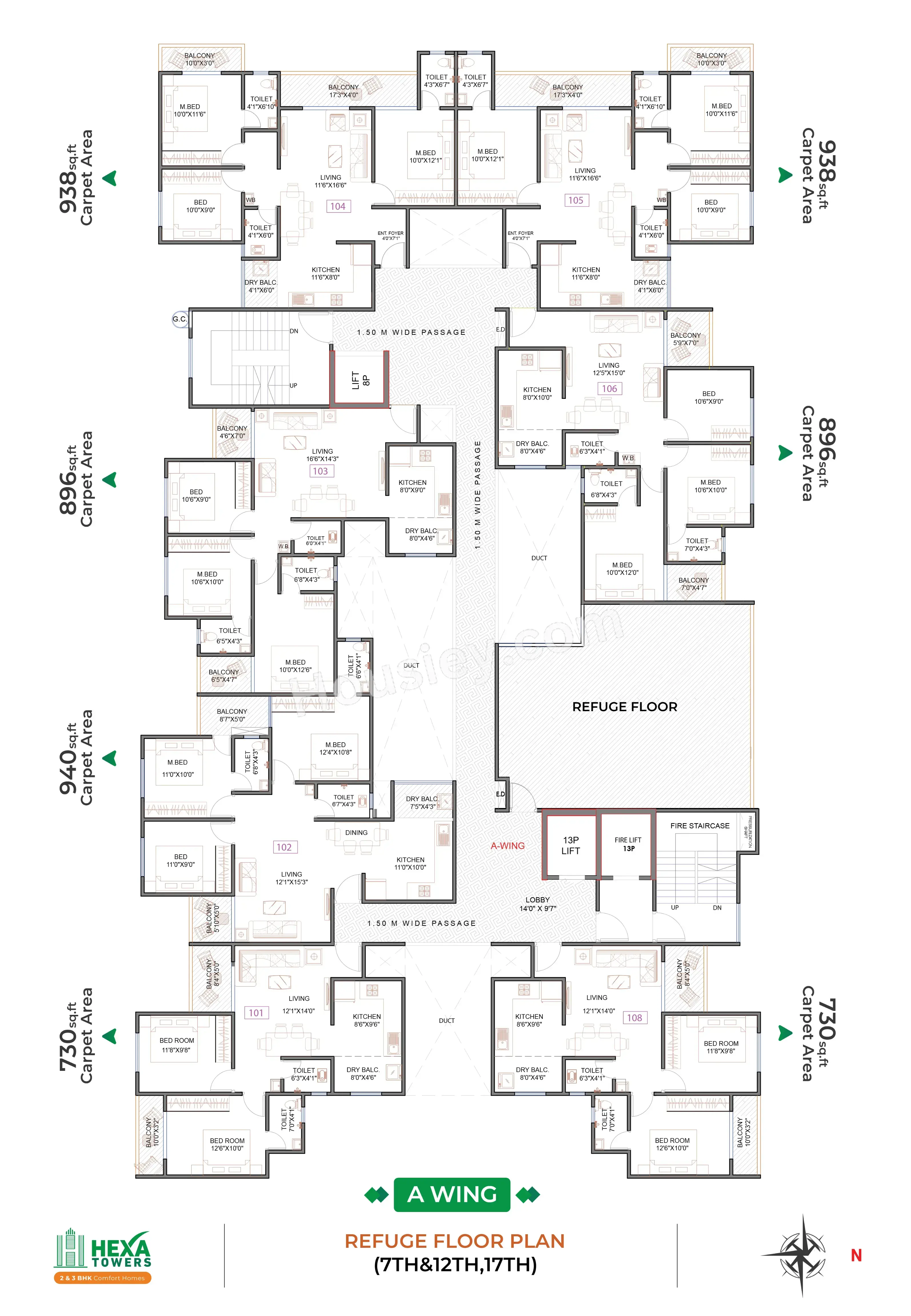 DML Hexa Towers Floor plan 5