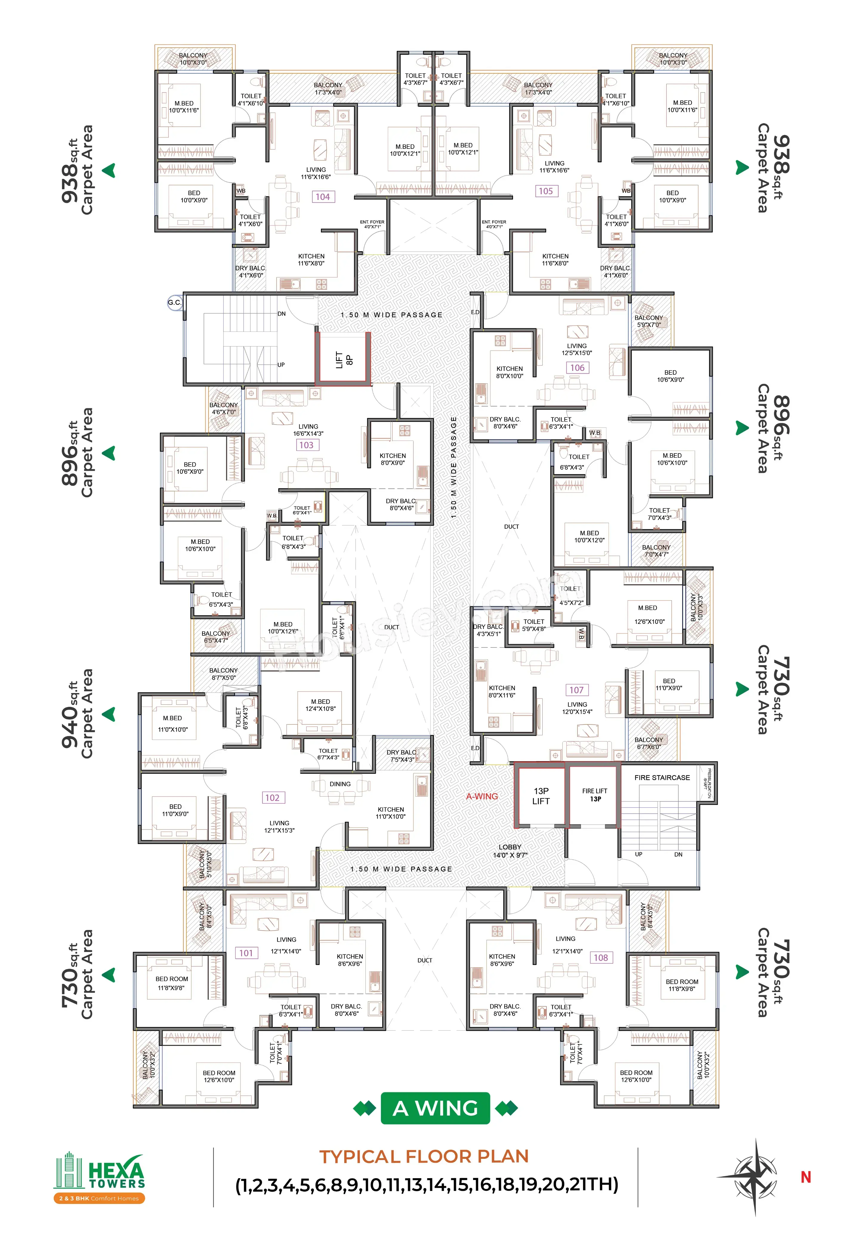 DML Hexa Towers Floor plan 6