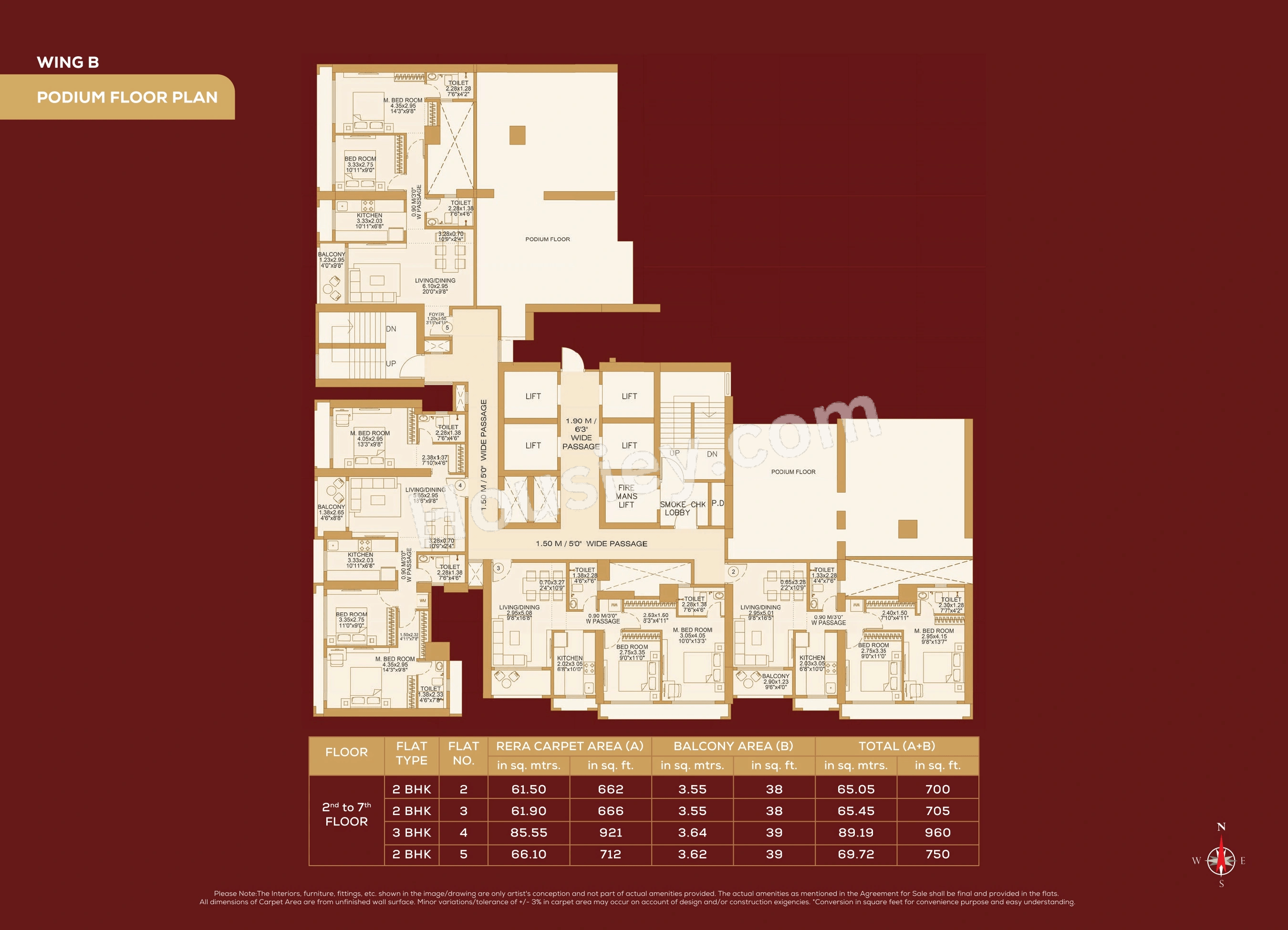 Dosti 604 Floor plan 3