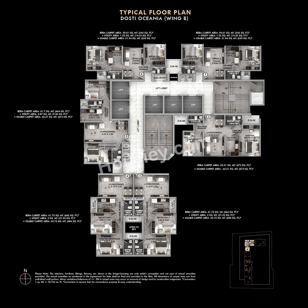 Dosti Eastern Bay Floor plan 2