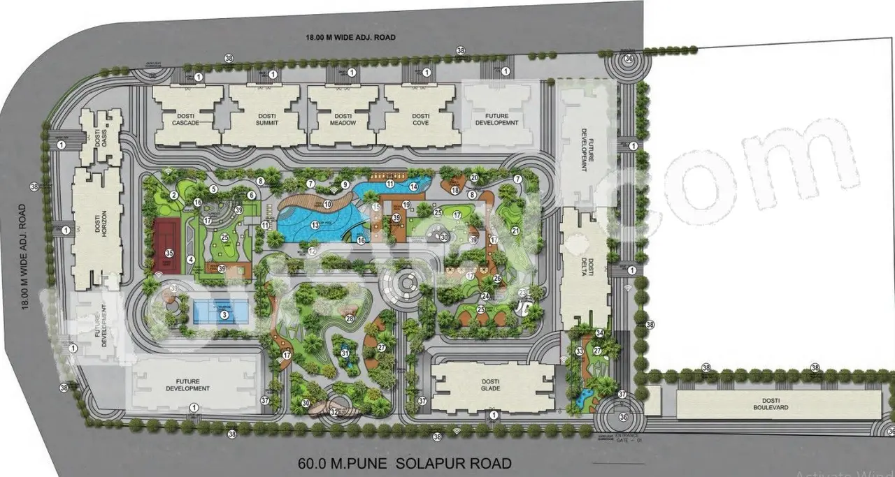 Dosti Greenscapes Master Plan