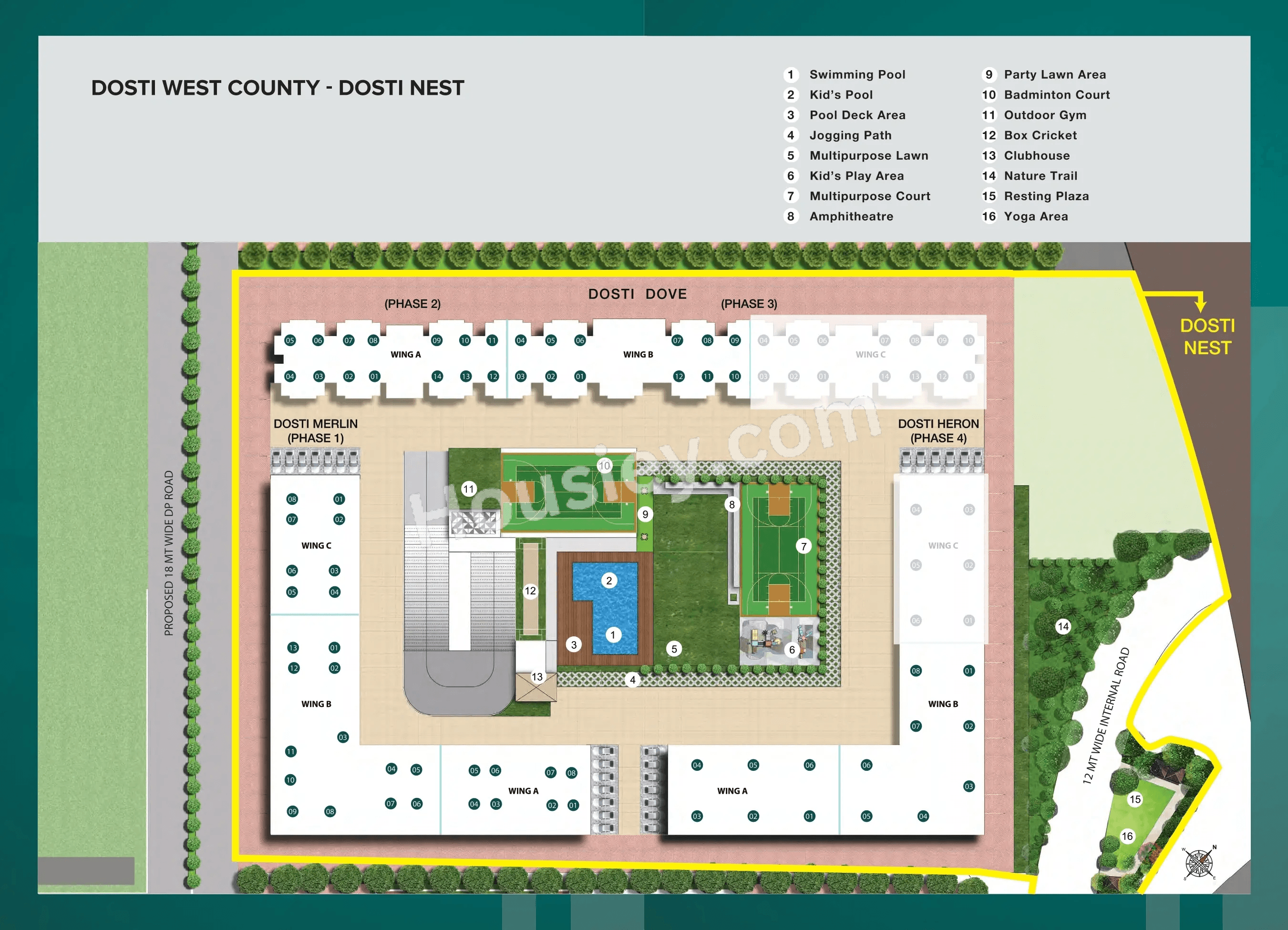 Dosti Nest Floor plan 1