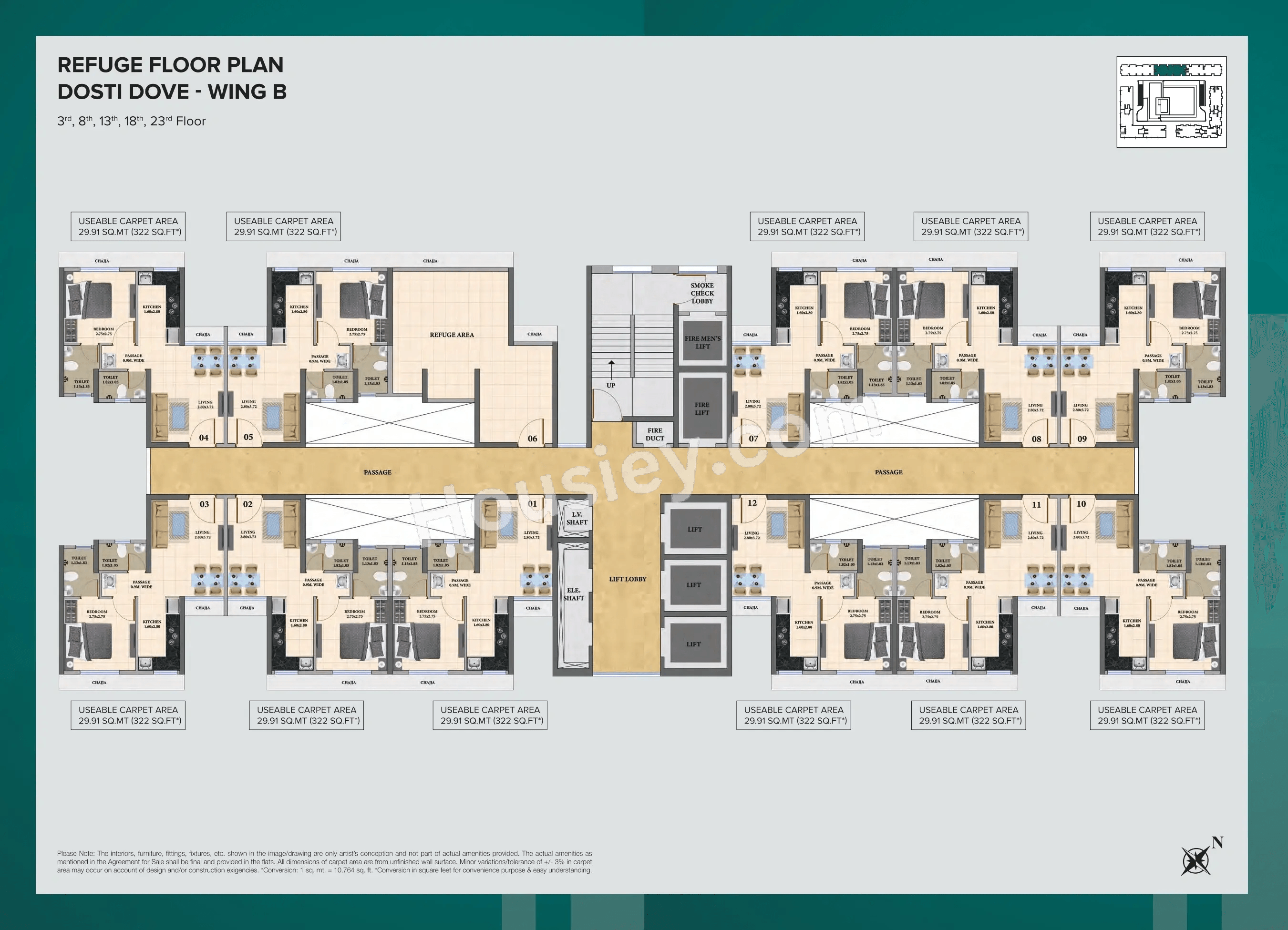 Dosti Nest Floor plan 1