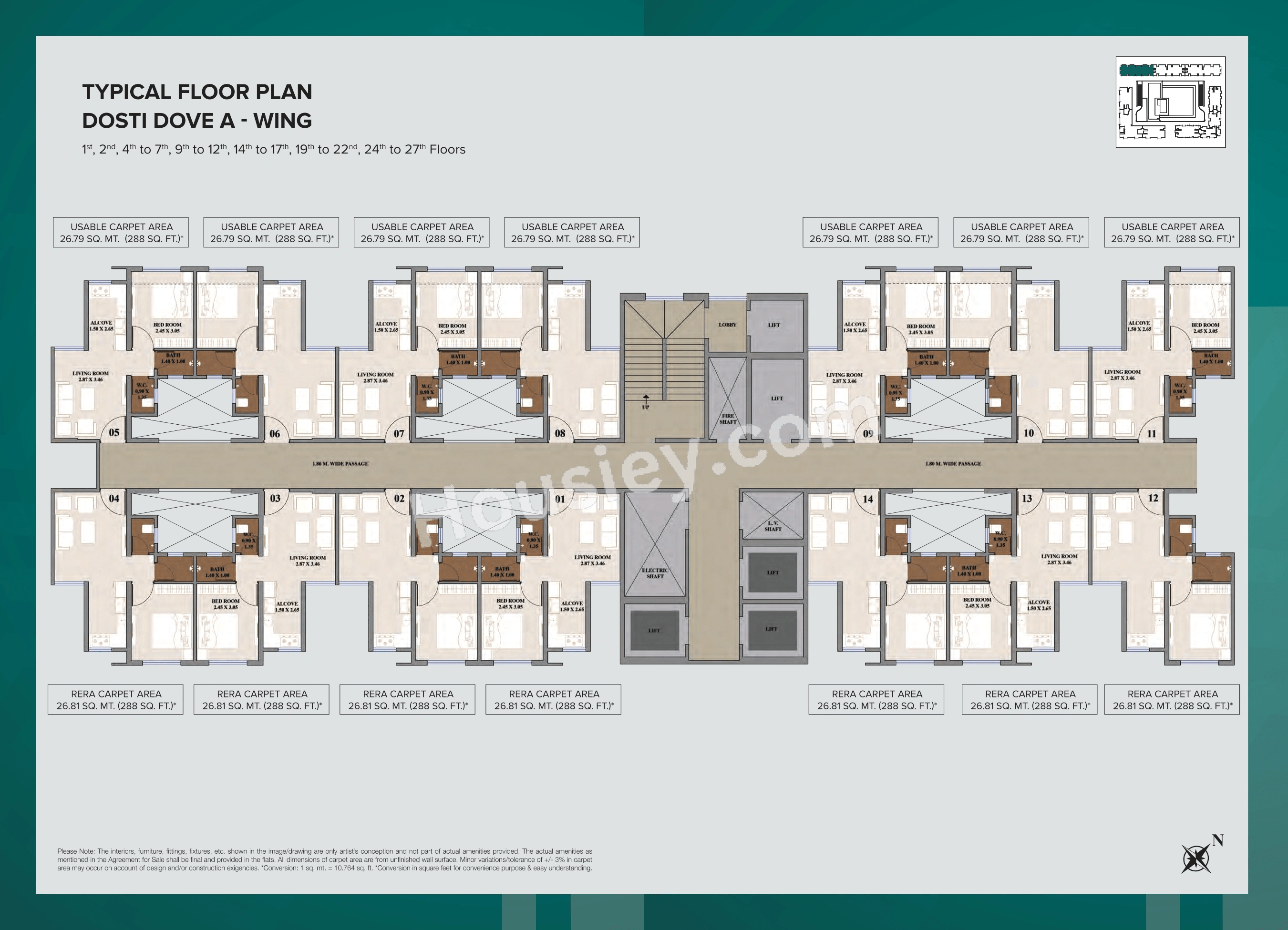 Dosti Nest Floor plan 2