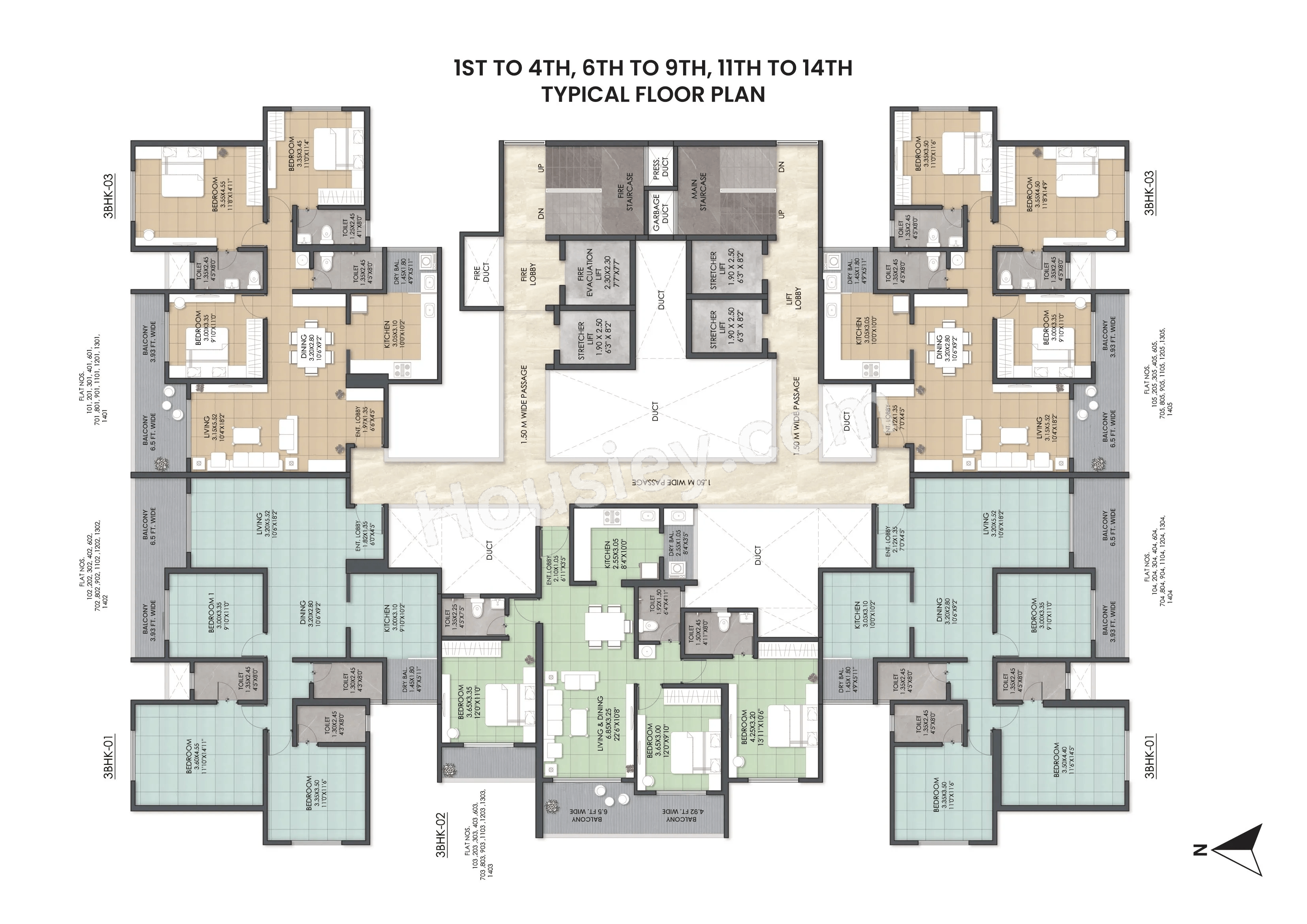 Eastern River Residency Phase 3 Floor plan 2